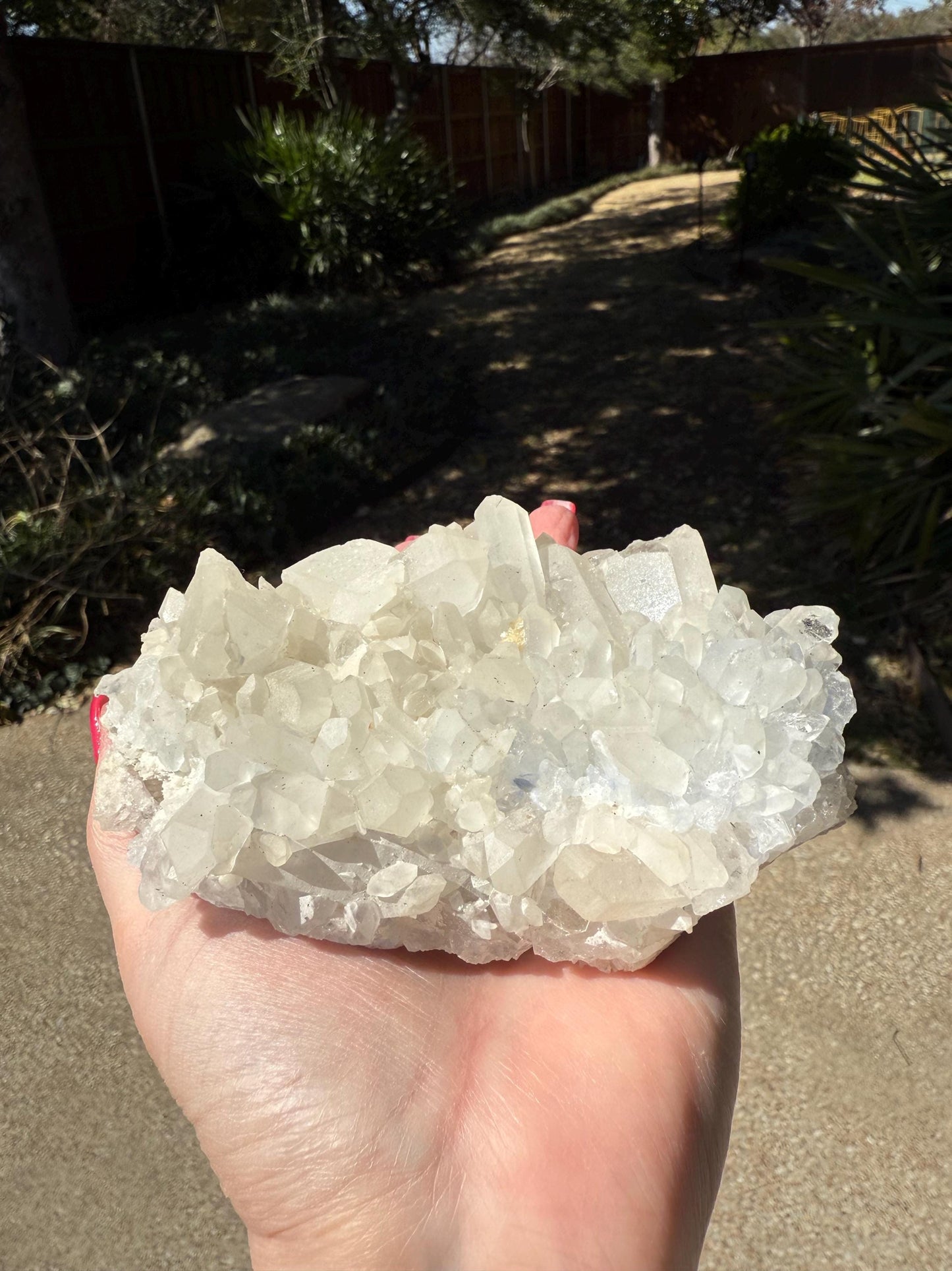 Stupendous Dumortierite in Quartz cluster bed, gorgeous and so rare, Brazil, high vibration crystal healing, 5”