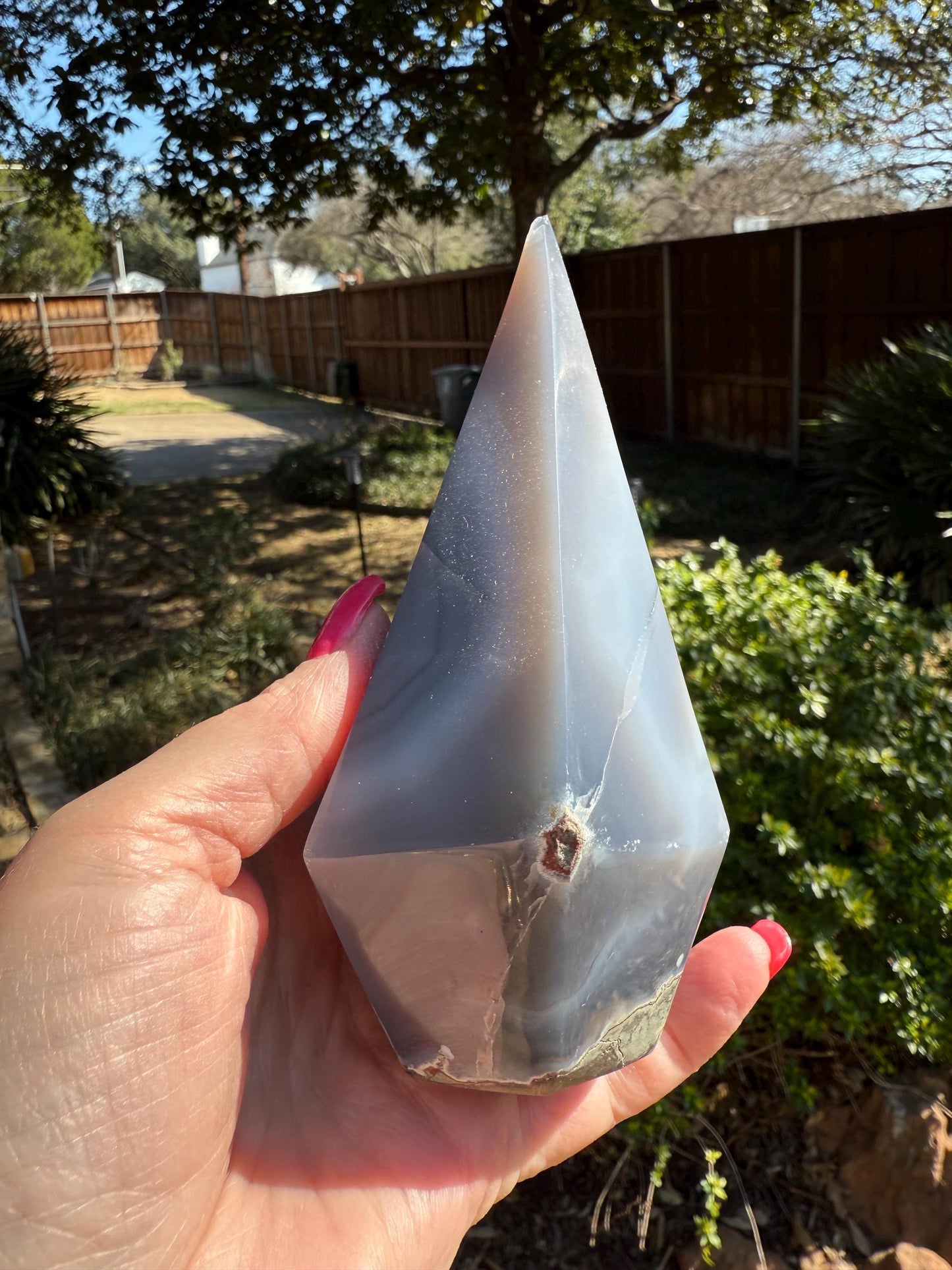 Druzy Lavendar Agate Cupcake with amazing Third Eye Opening, gifts, altar, high vibration crystals practice