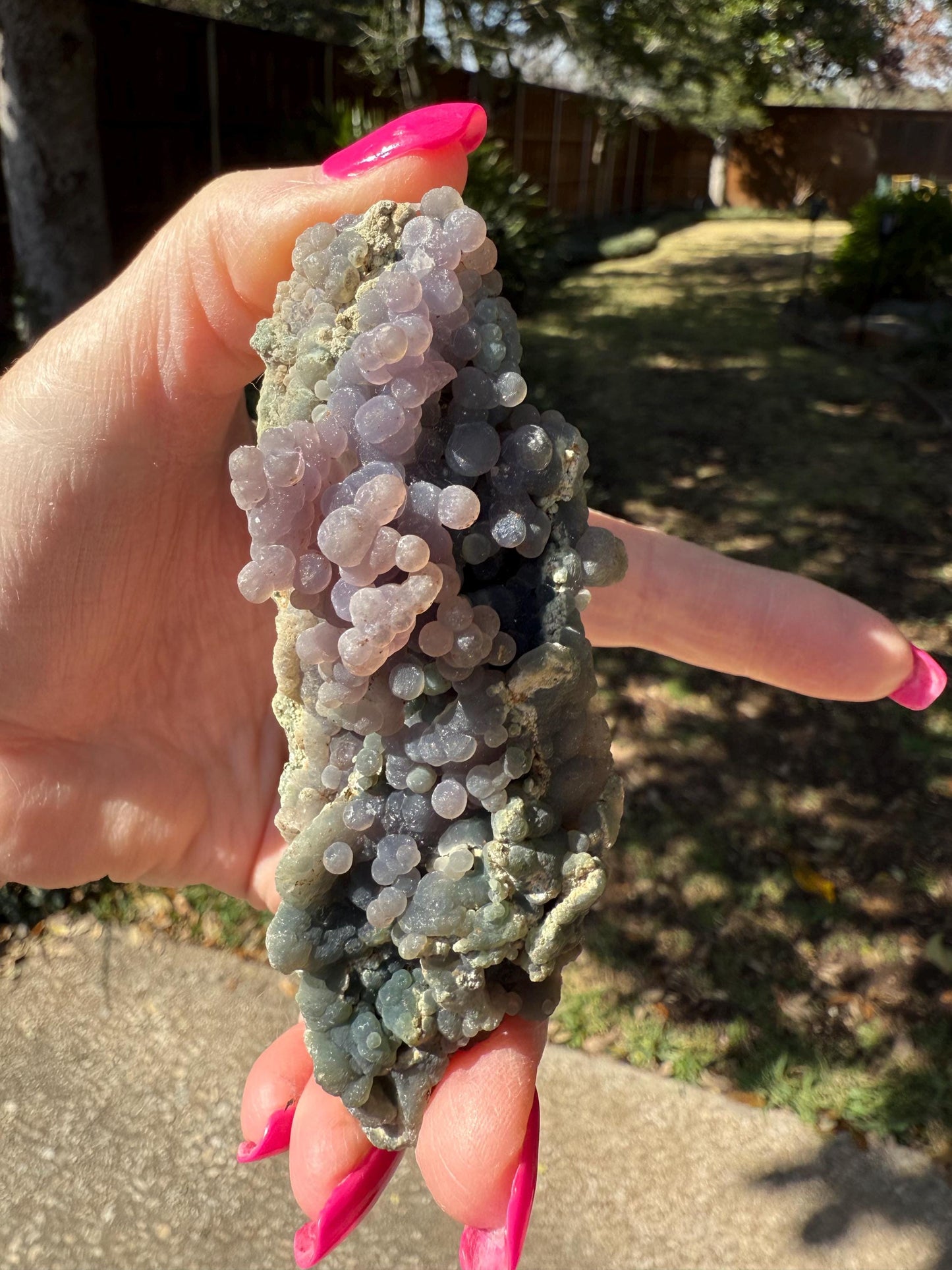 Grape Agate Cluster Bed, gift, altar, statement piece, new, high vibration crystals, 4”