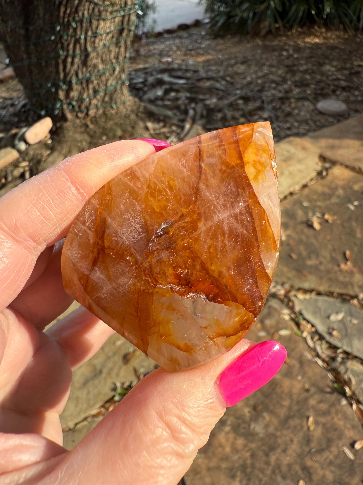 Golden Healer Flame, new, altar, gifts, tarot, crystal healing, high vibration crystals, 2.5”