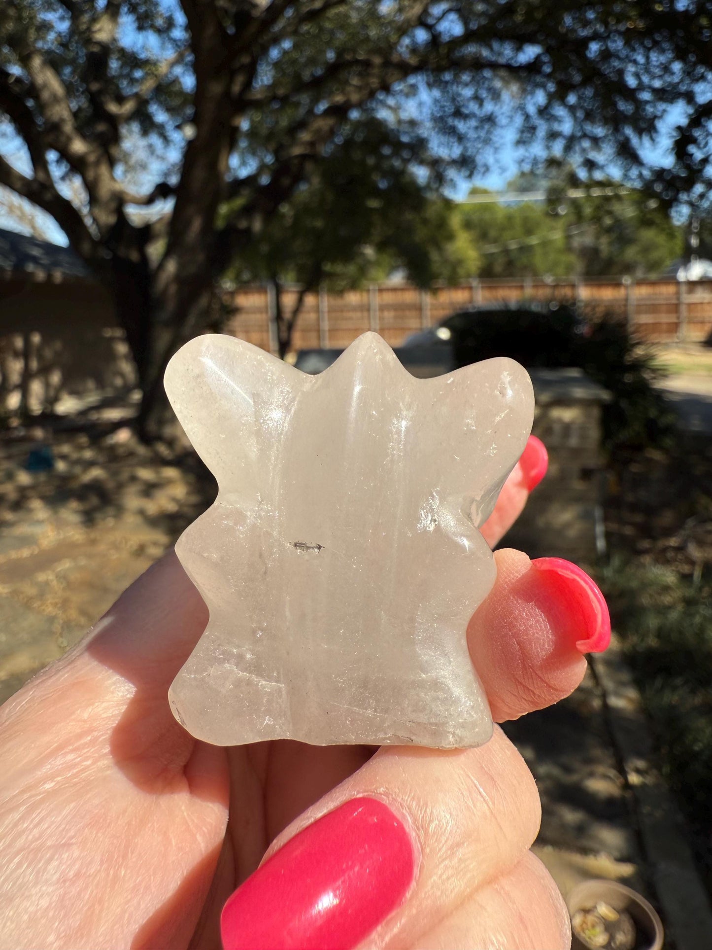 Quartz Crystal Dragon Head Skull, 2.75”, new, beautiful carving, crystals healing practice, gift, altar
