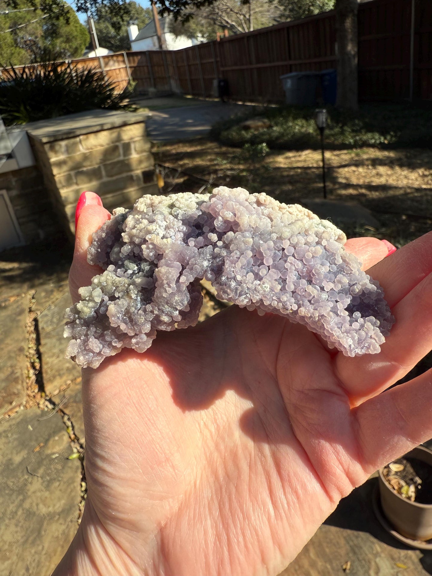 Grape Agate Cluster Bed, gift, altar, statement piece, new, high vibration crystals, 4”