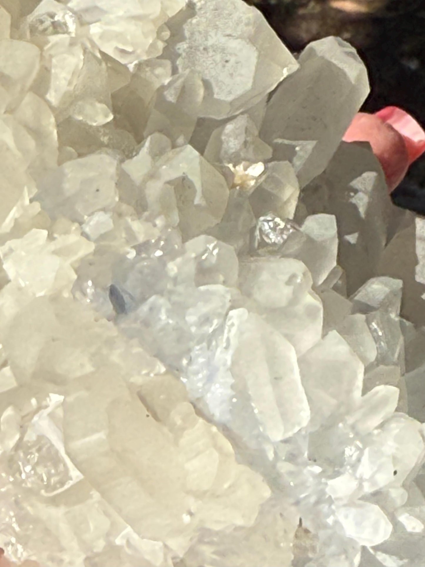 Stupendous Dumortierite in Quartz cluster bed, gorgeous and so rare, Brazil, high vibration crystal healing, 5”