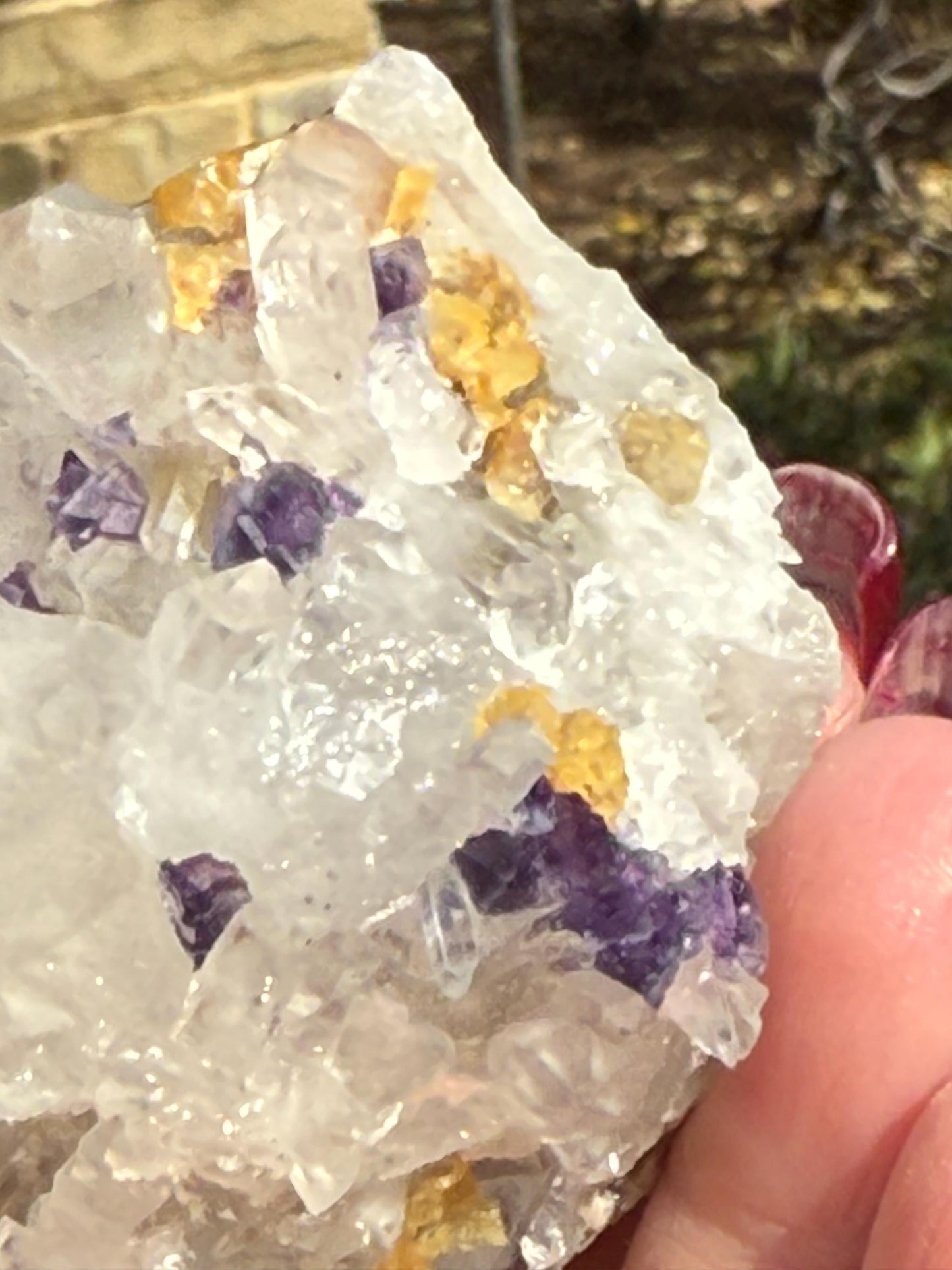 Quartz points with fluorite, Rare, Premium crystals, 2.5”