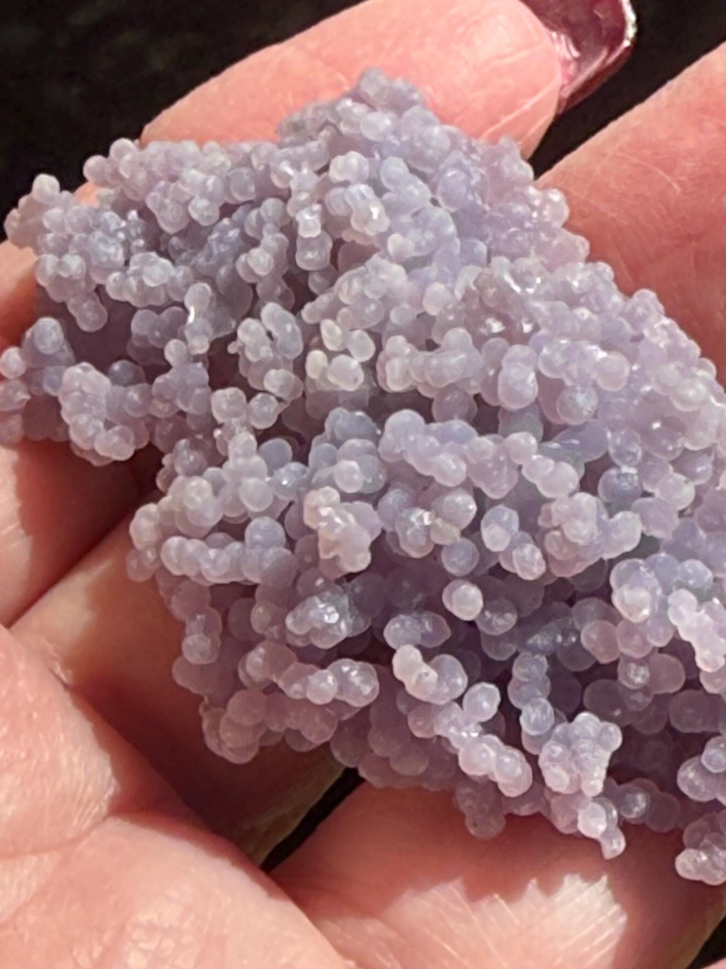 Grape Agate Cluster Bed, gift, altar, statement piece, new, high vibration crystals, 1.75”