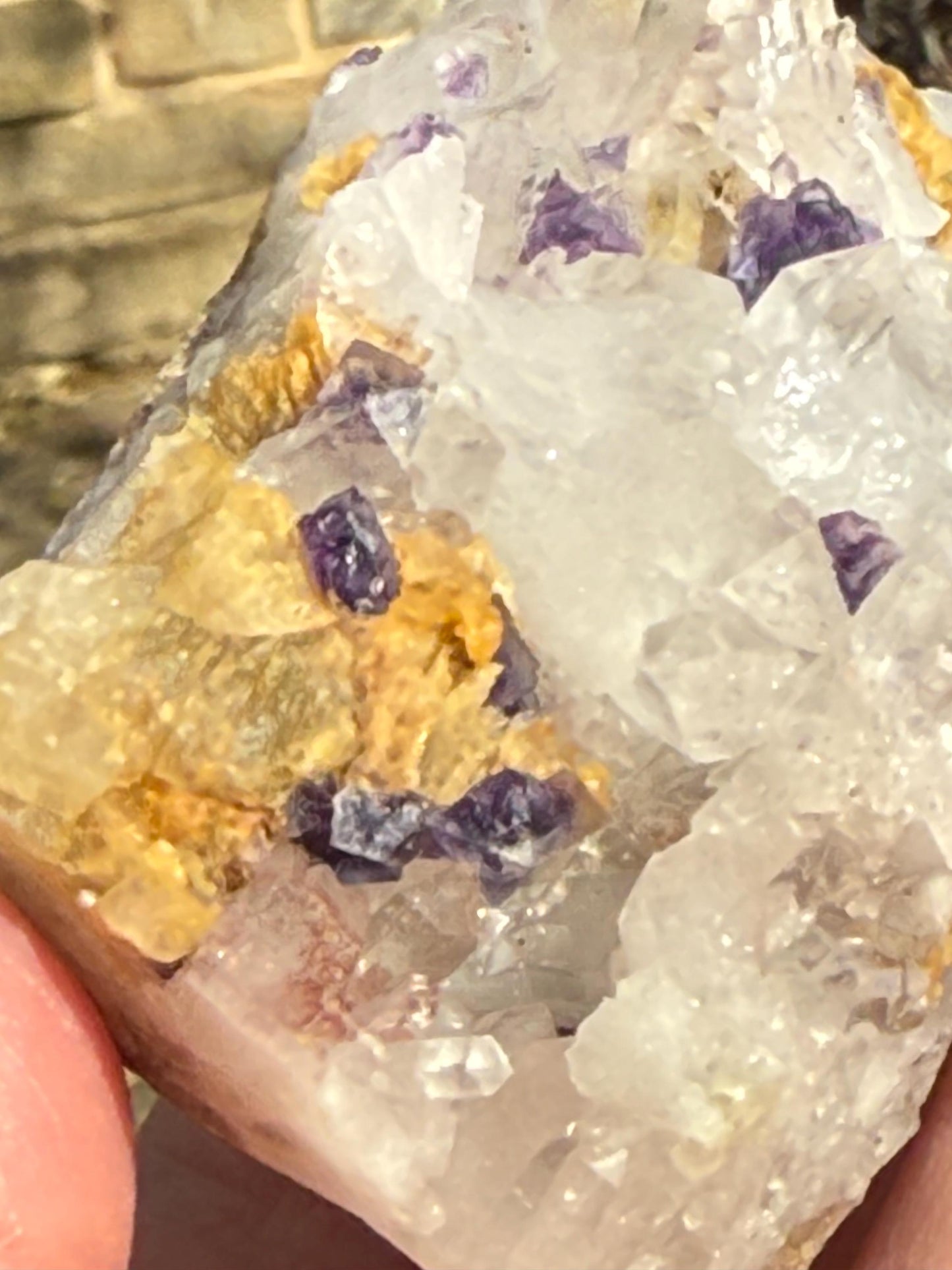 Quartz points with fluorite, Rare, Premium crystals, 2.5”