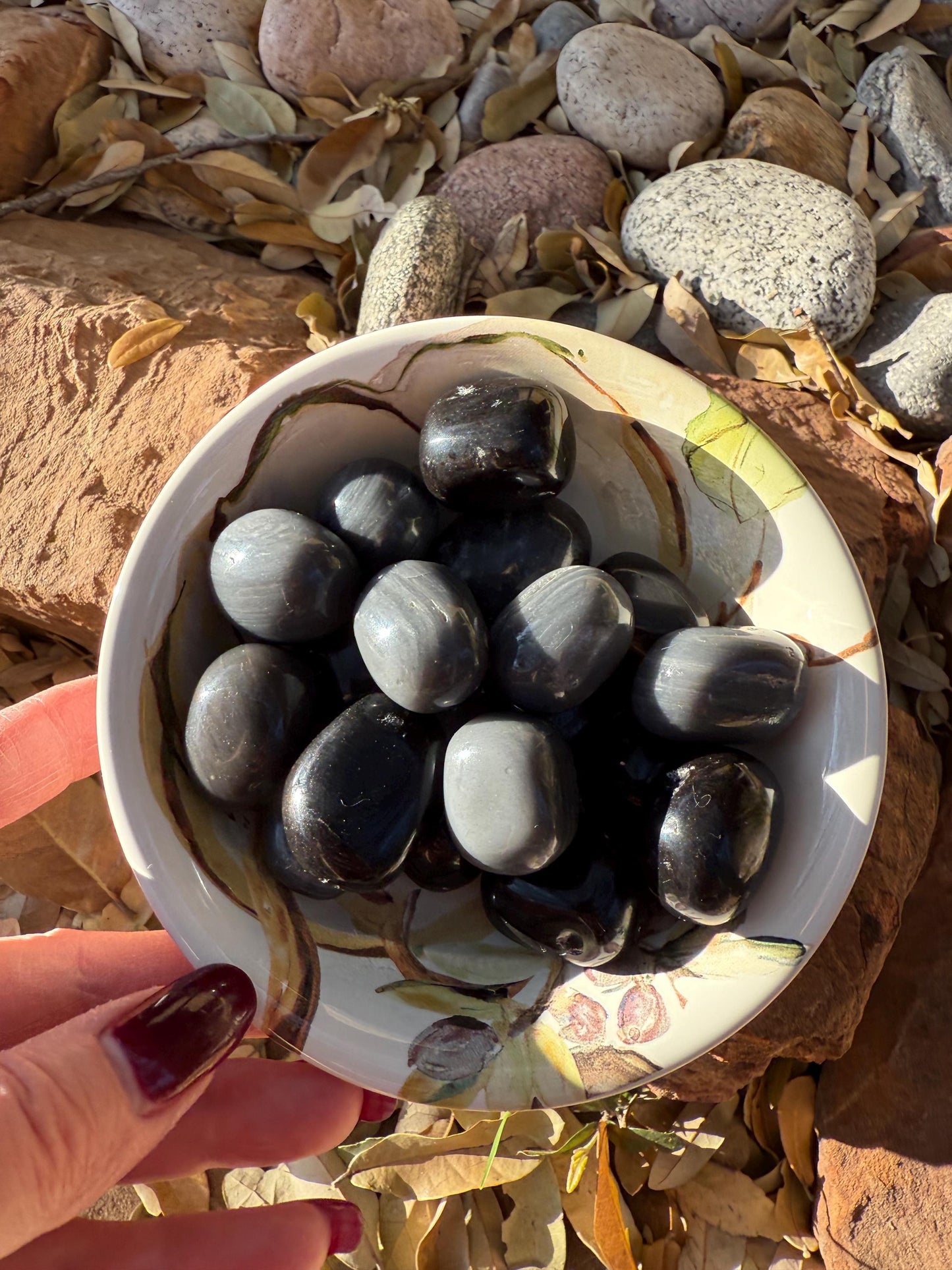 Tumbled Agni Manitite Tektite Stone, Tumbled, hand-collected, high vibration crystals, polished
