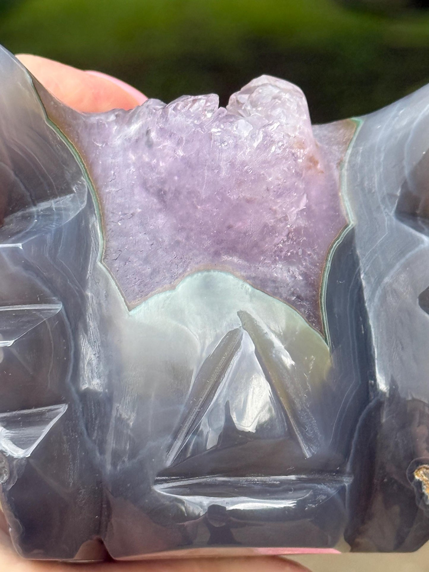Amethyst Crown Druzy Dragon, 5”, crystal healing, gifts, altar, high vibration crystals