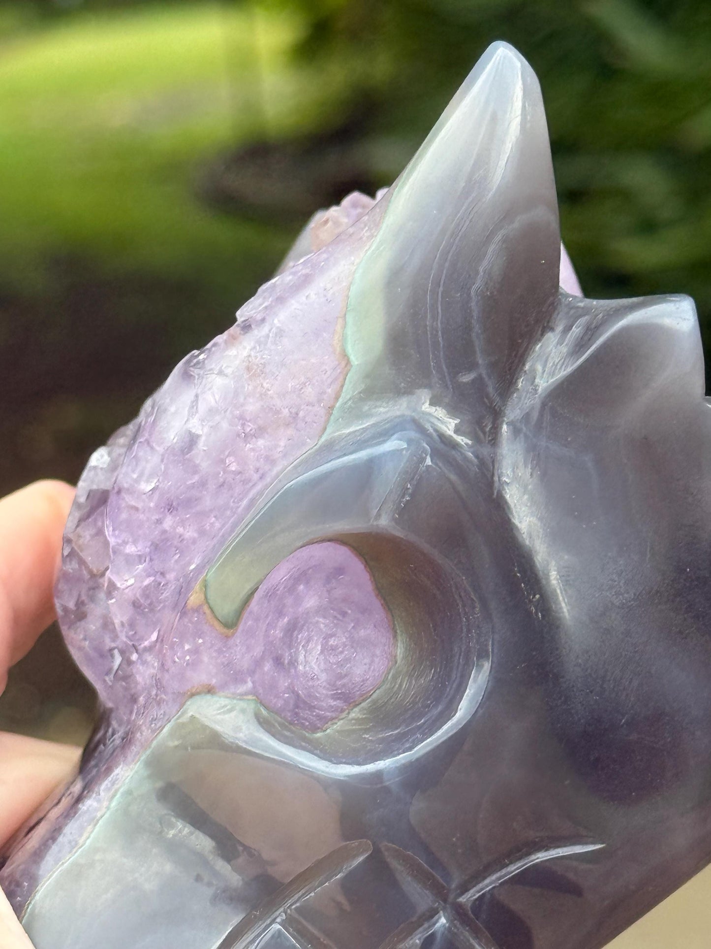 Amethyst Crown Druzy Dragon, 5”, crystal healing, gifts, altar, high vibration crystals