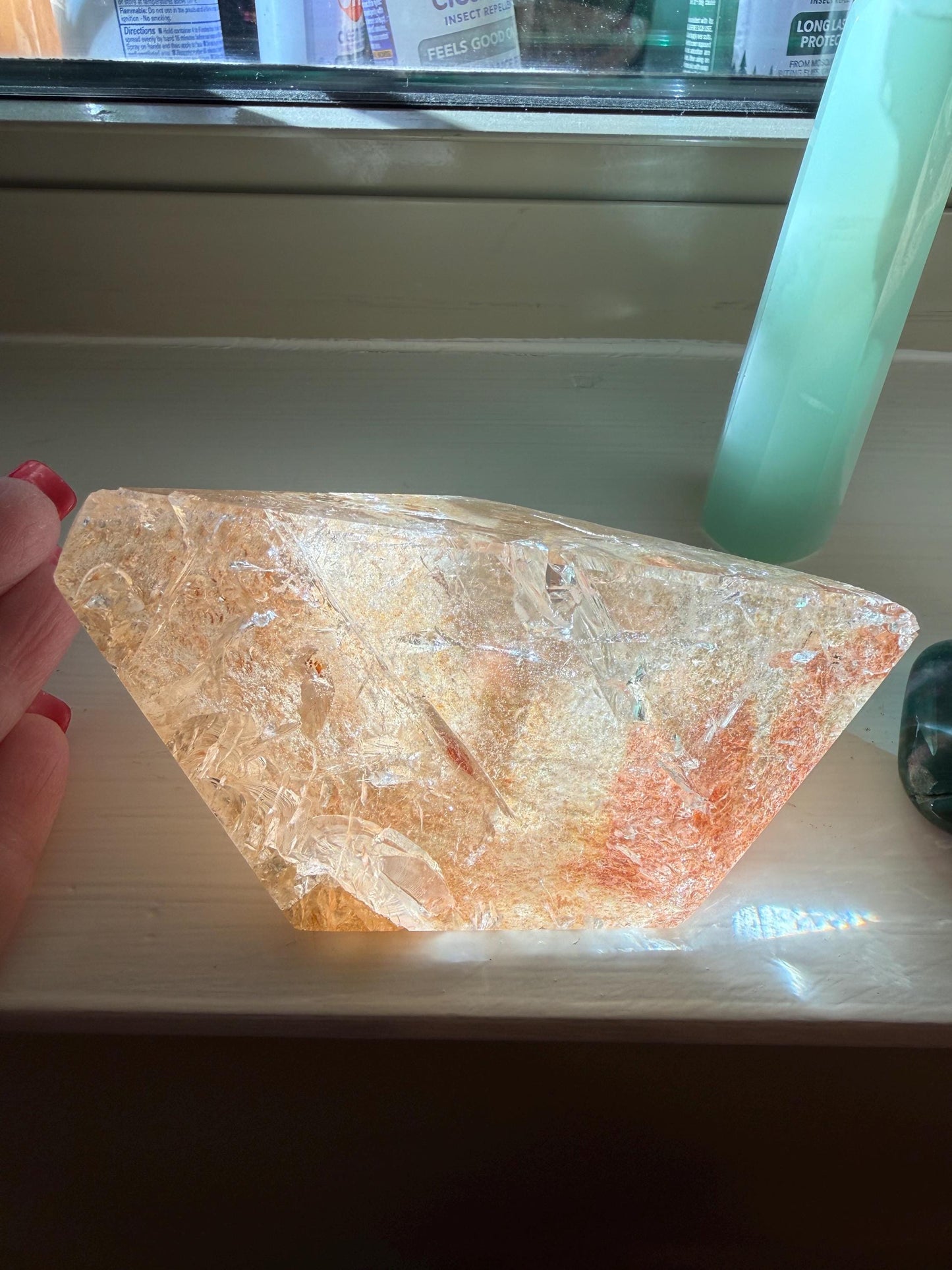 Golden Healer Dragon egg, new, altar, gifts, crystal healing, high vibration crystals, 4.25”