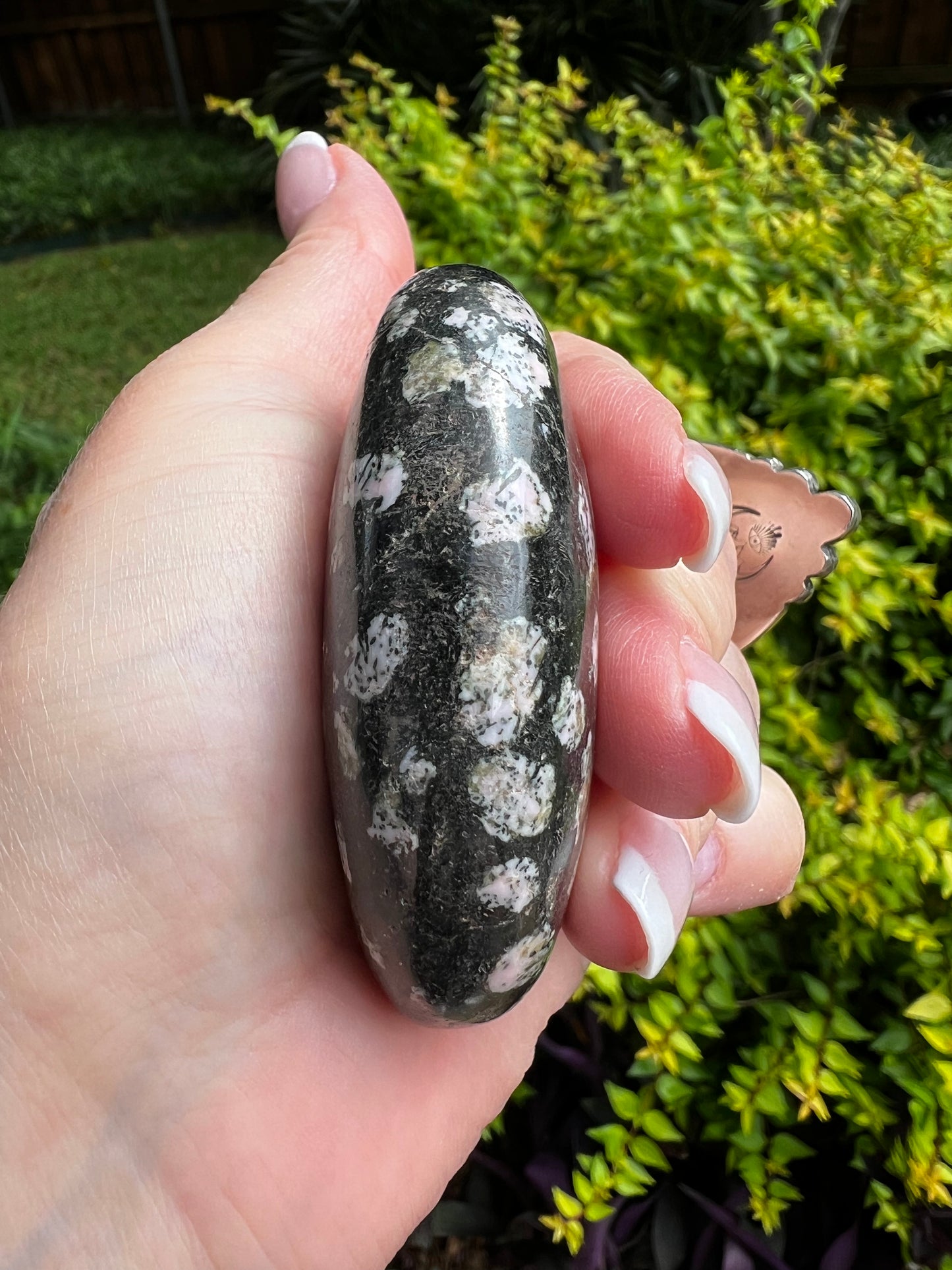 Snowflake Obsidian Palm 2.5”