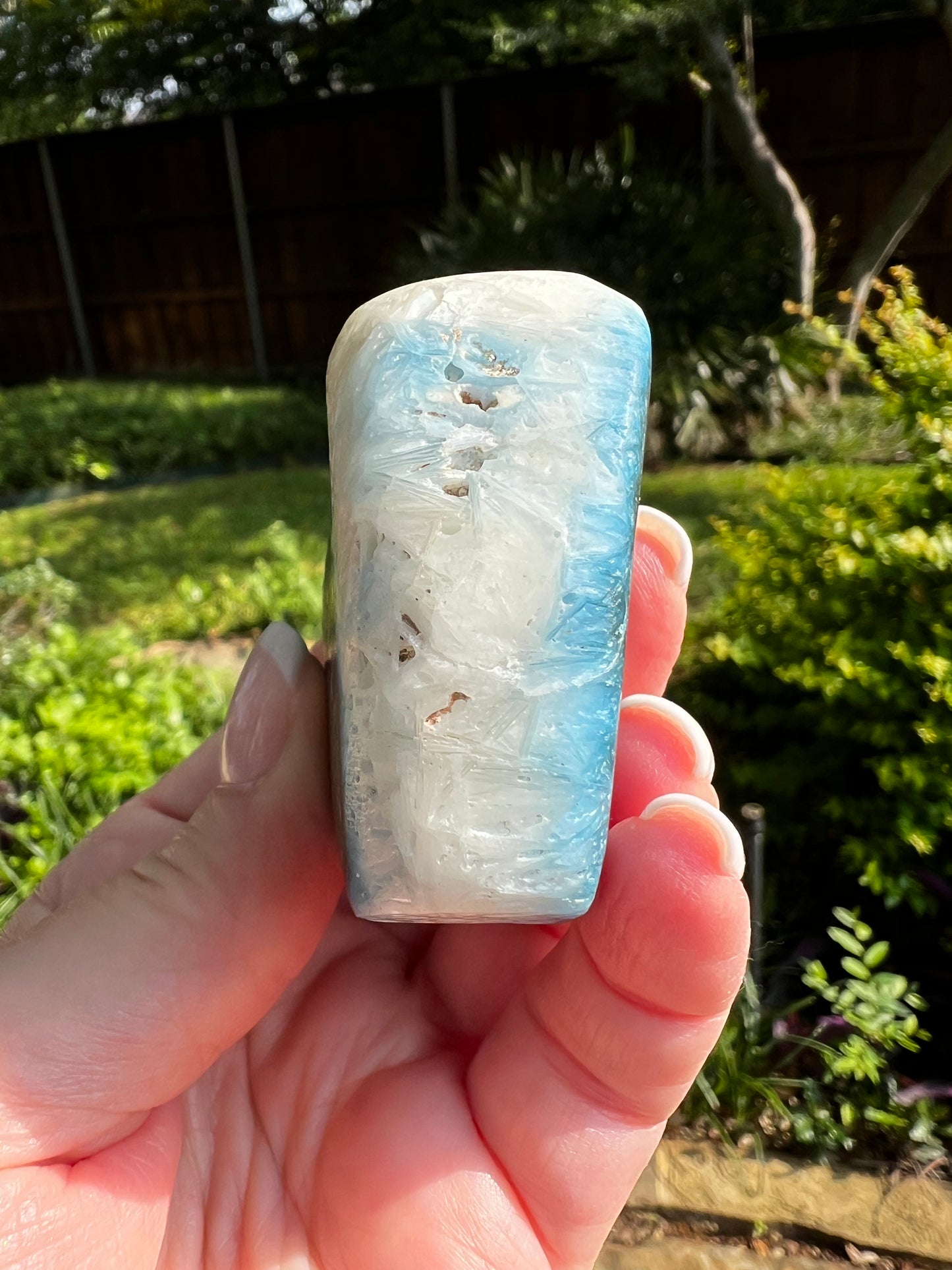 Nakauriite Palm, Blue Ice, Glacierite