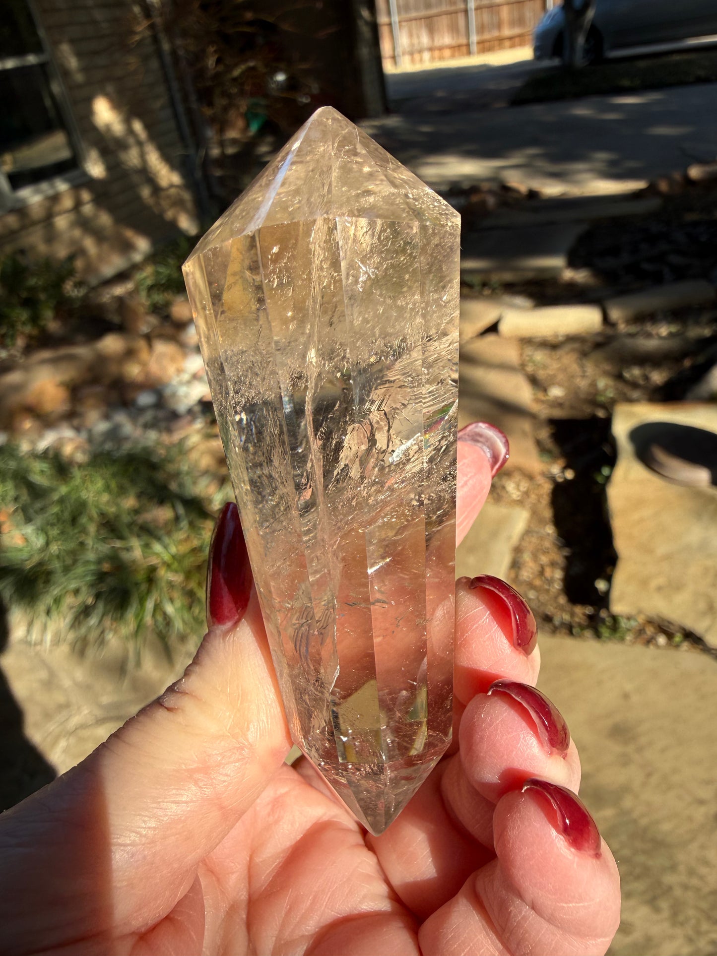 Lemurian Quartz Flat Wand, High Vibration Crystal Healing, 4x2”