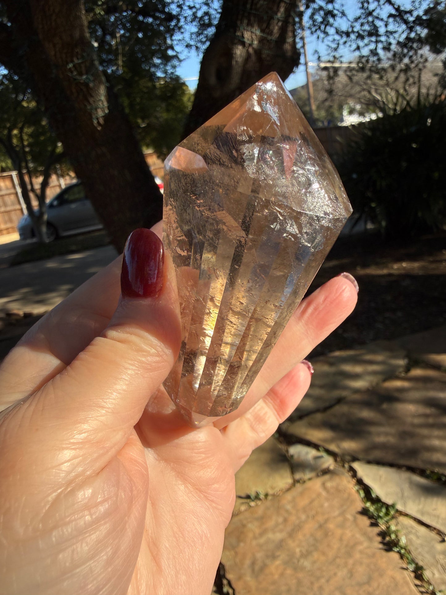 Lemurian Quartz Flat Wand, High Vibration Crystal Healing, 4x2”