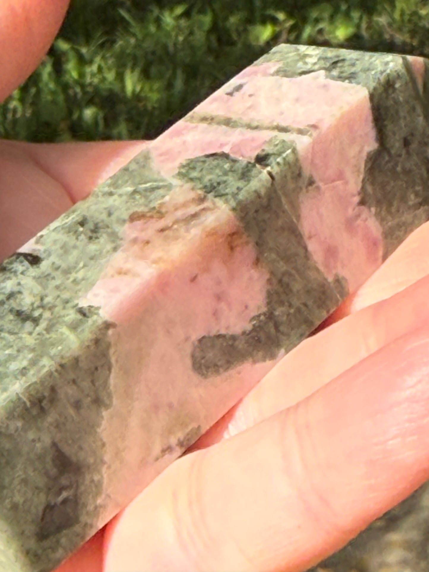 Pink Opal Tower, 3.2”steady heart and crown chakra