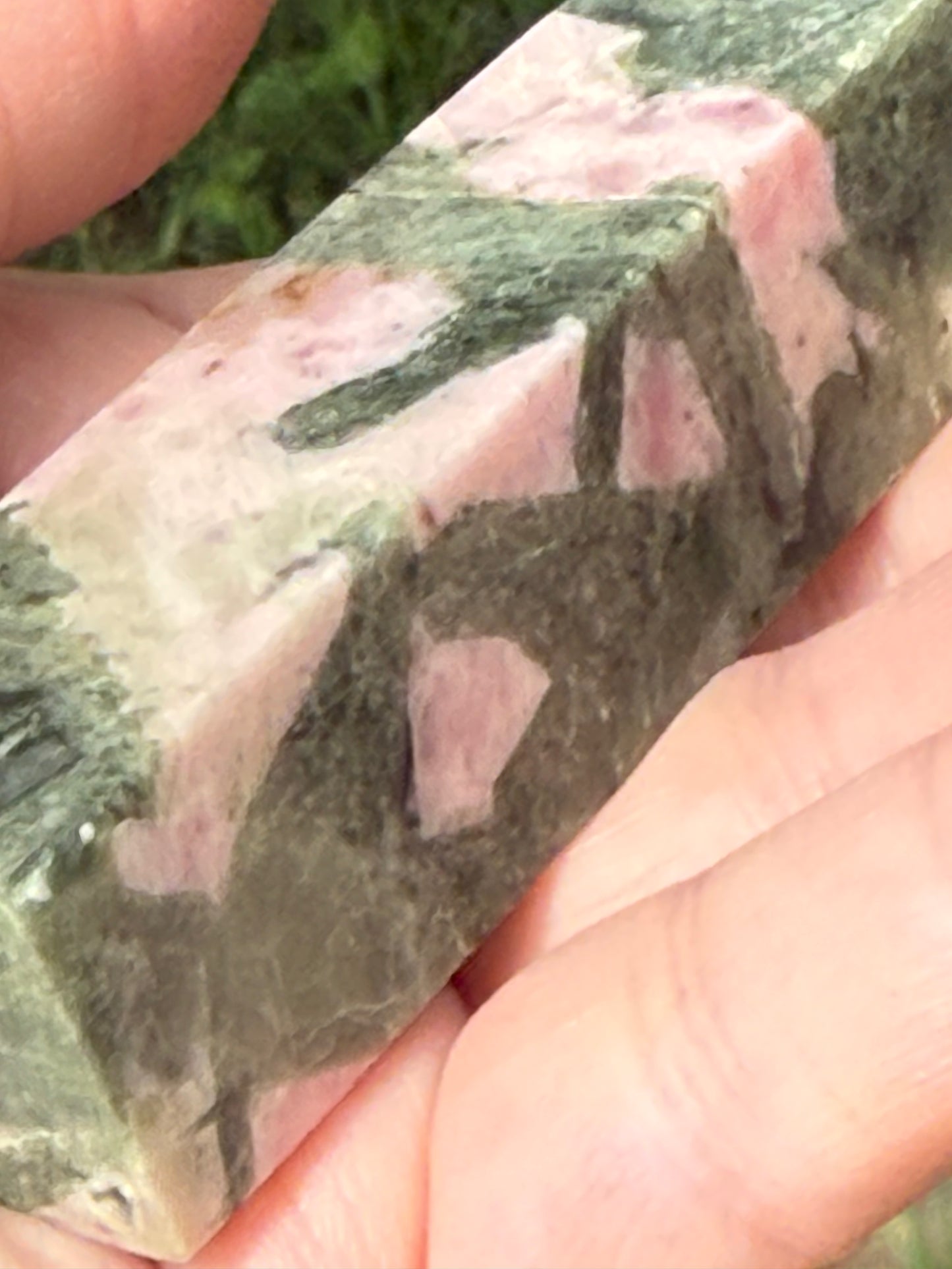 Pink Opal Tower, 3.2”steady heart and crown chakra