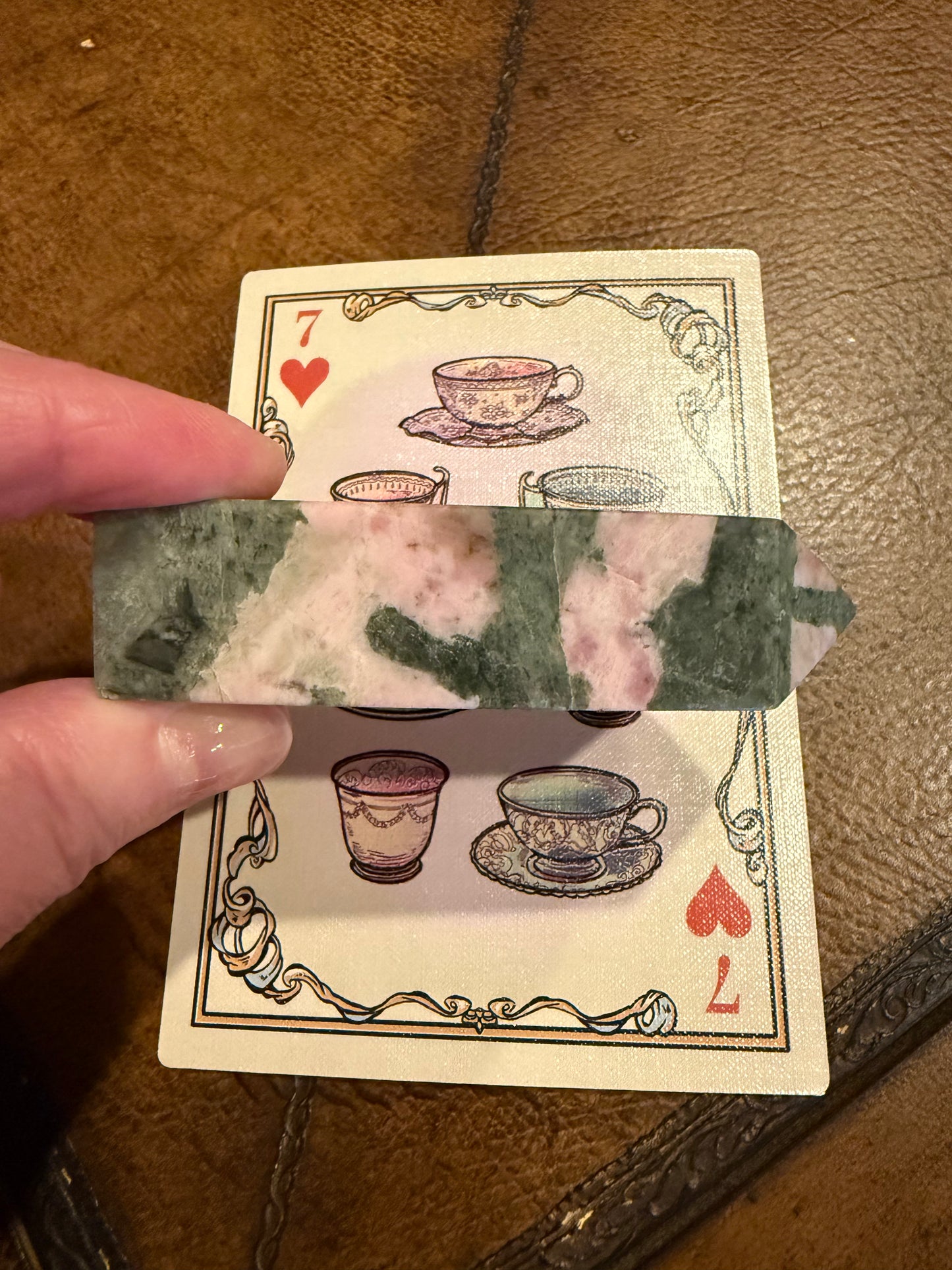 Pink Opal Tower, 3.2”steady heart and crown chakra