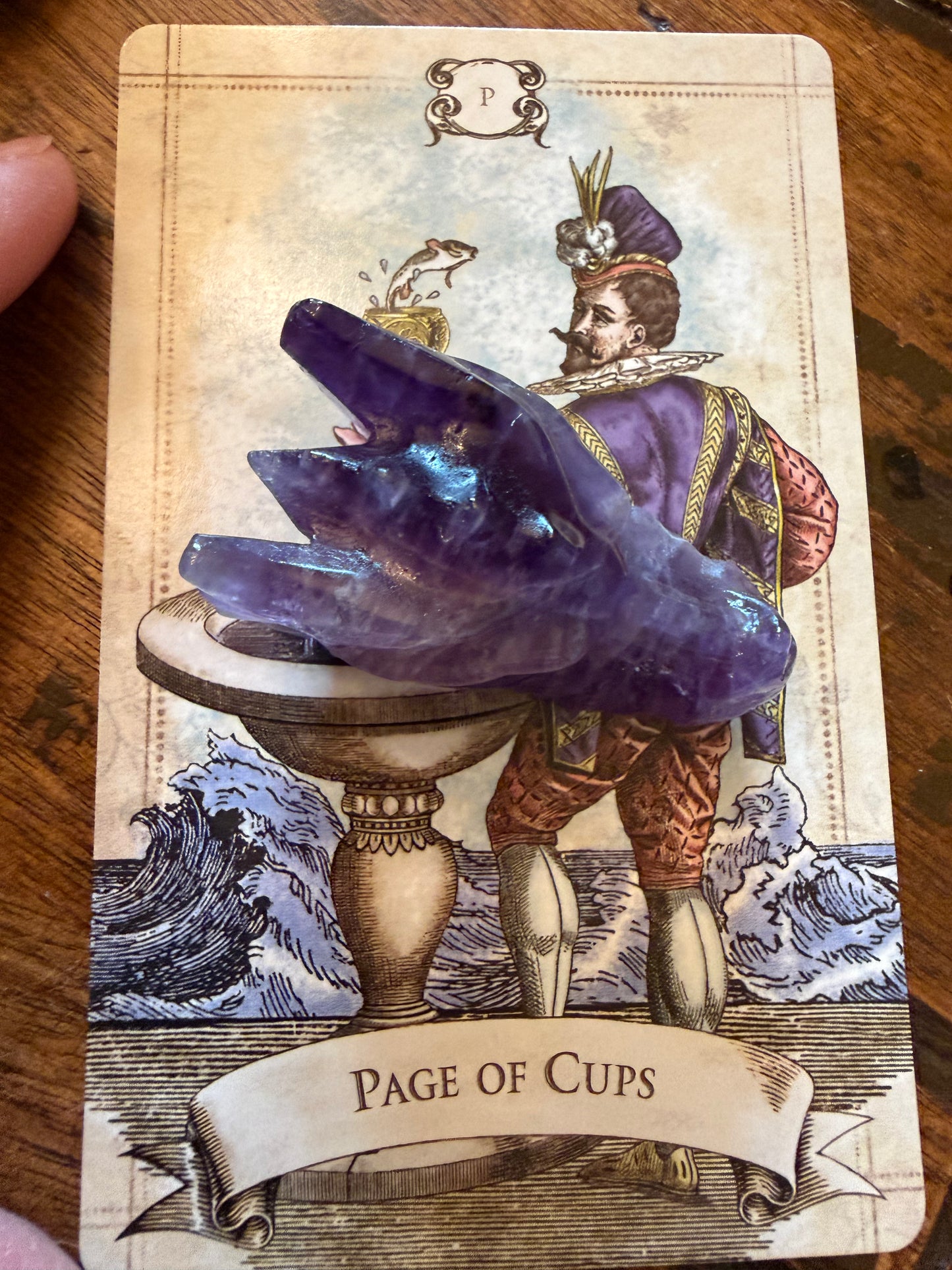 Chevron Amethyst Dragon, 2”, beautiful carving