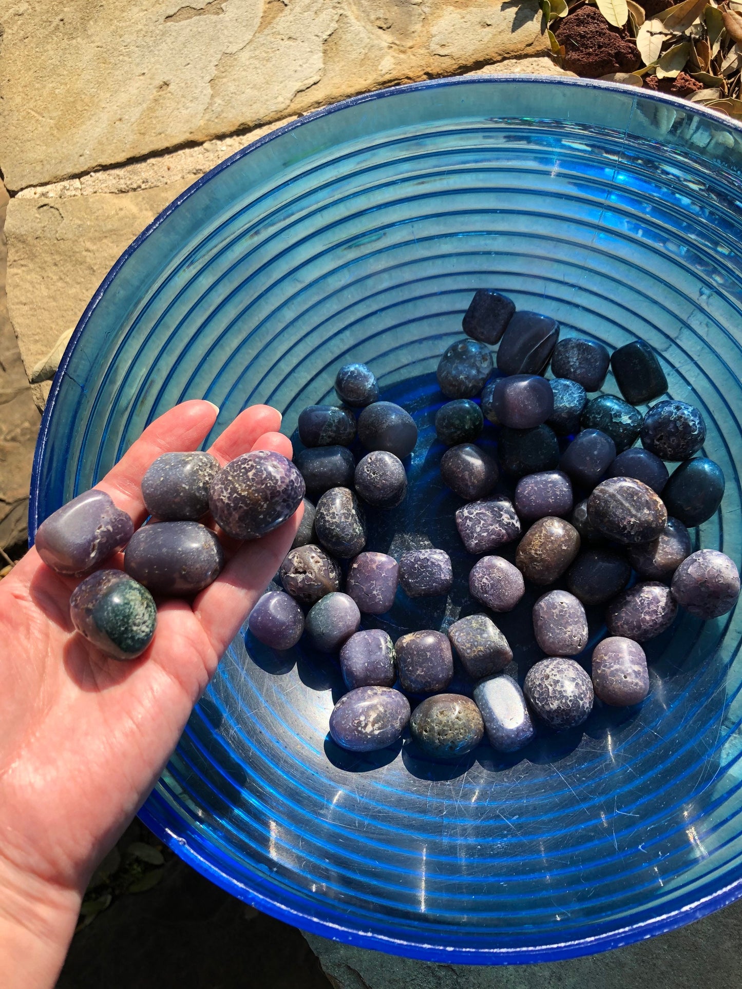 Purple Grape Agate Tumble, mine-fresh, authentic, gift, meditation, premium crystals