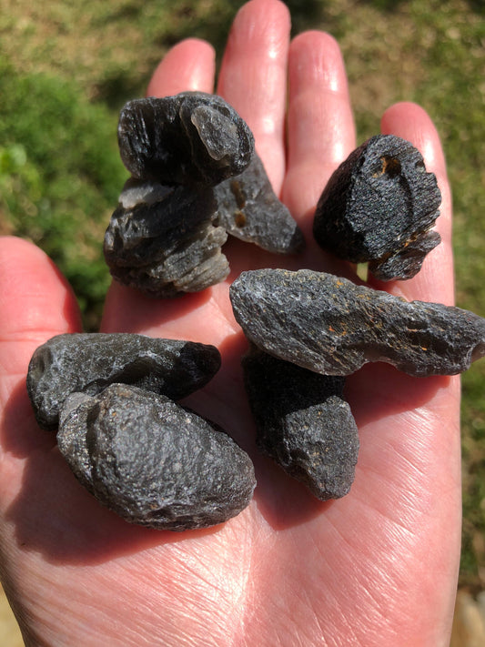 Agni Manitite Tektites, between 8 and 12 grams, Indonesia, new in shop and hand-collected