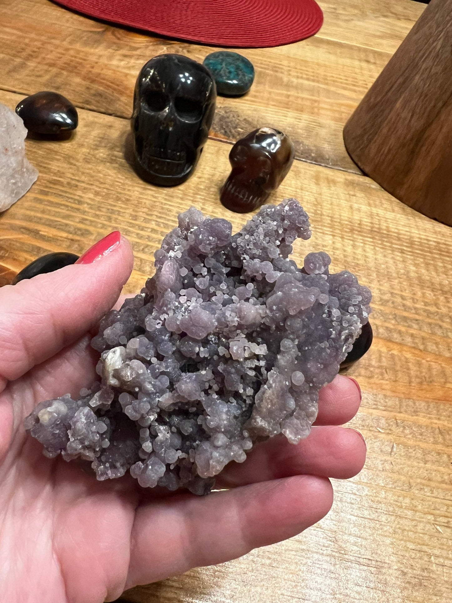 Druzy Grape Agate raw, 3.9 ounces, new, gifts, altar, high vibration crystals, crystal healing sessions