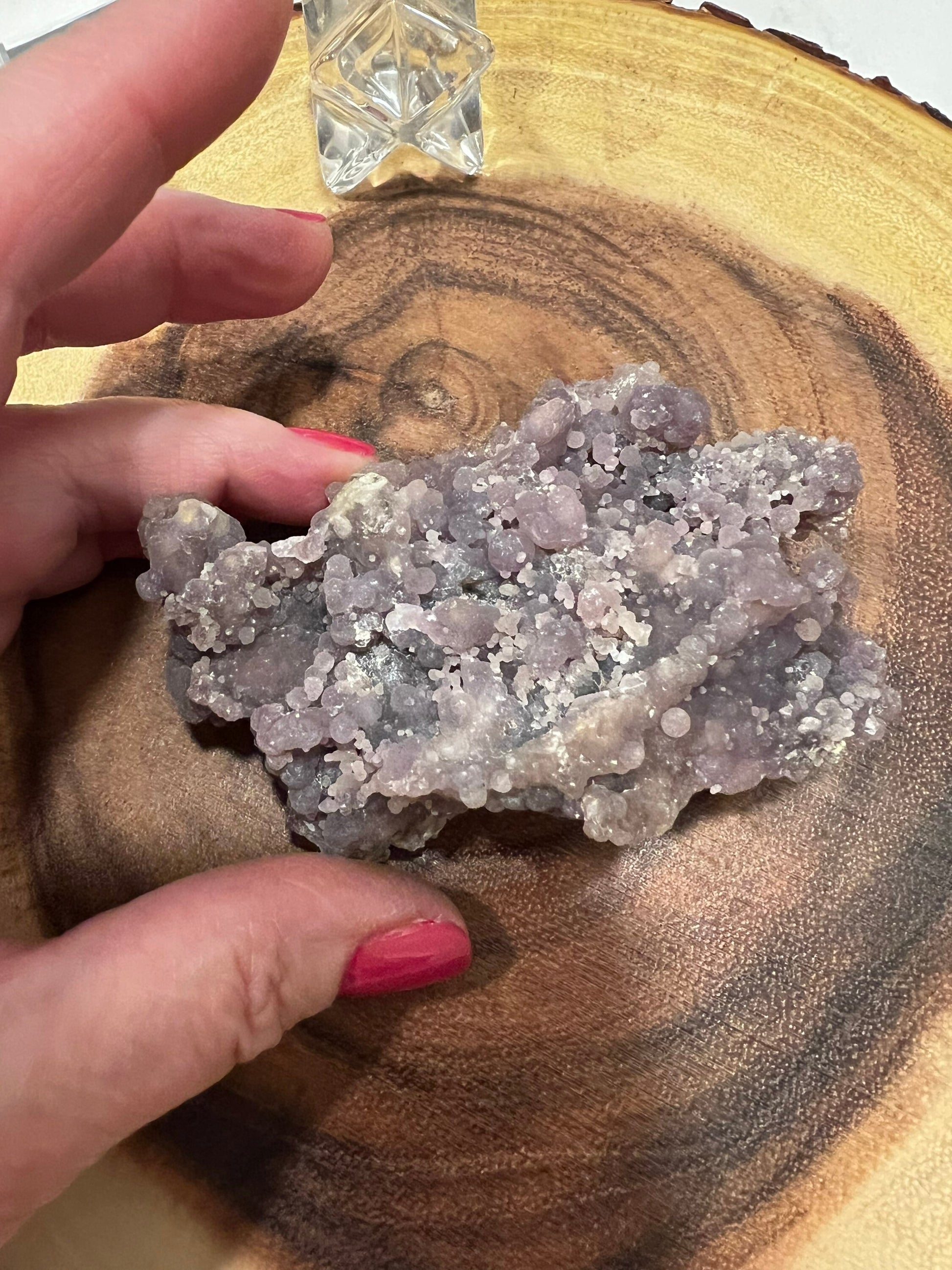 Druzy Grape Agate raw, 3.9 ounces, new, gifts, altar, high vibration crystals, crystal healing sessions