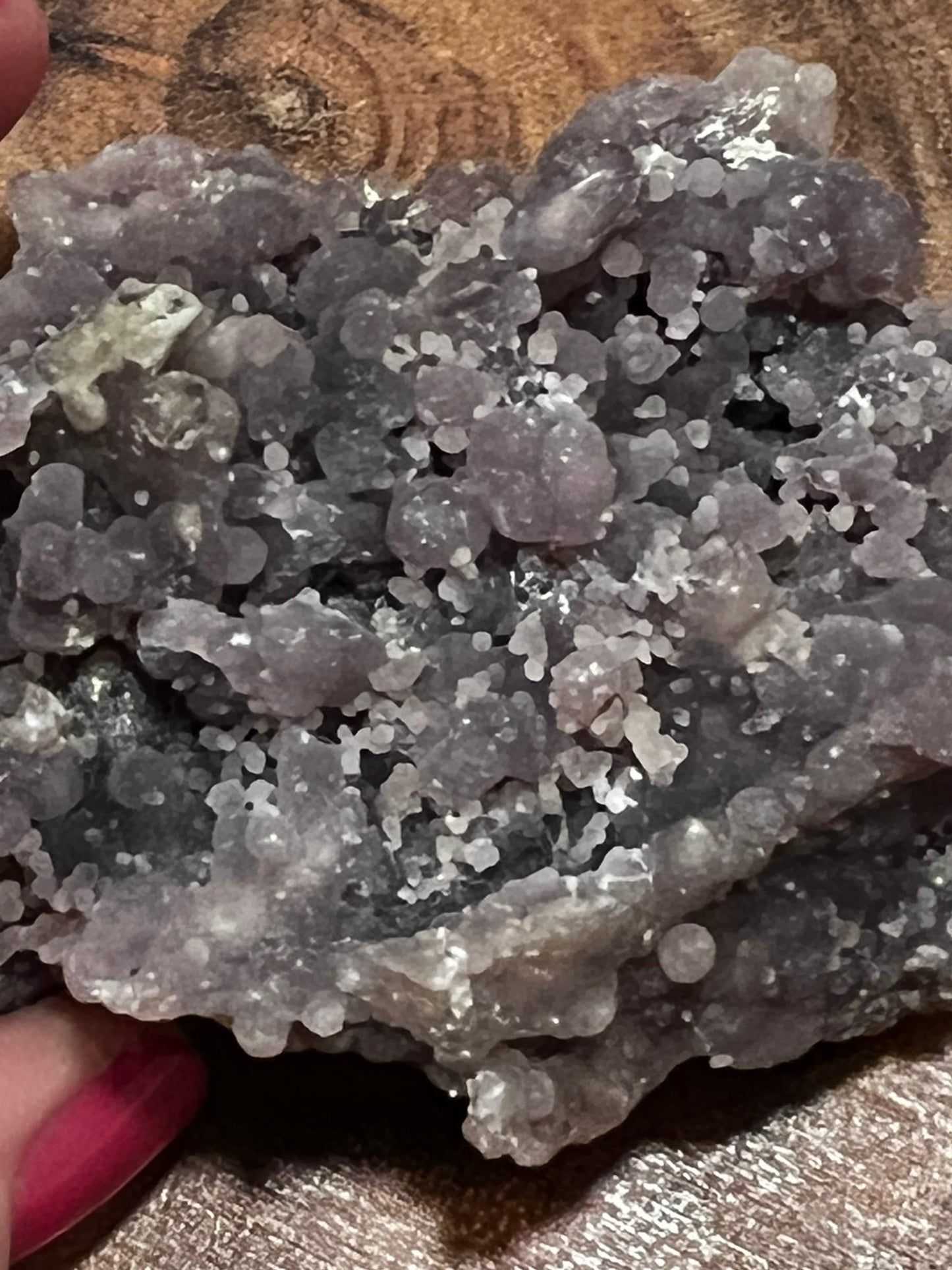 Druzy Grape Agate raw, 3.9 ounces, new, gifts, altar, high vibration crystals, crystal healing sessions