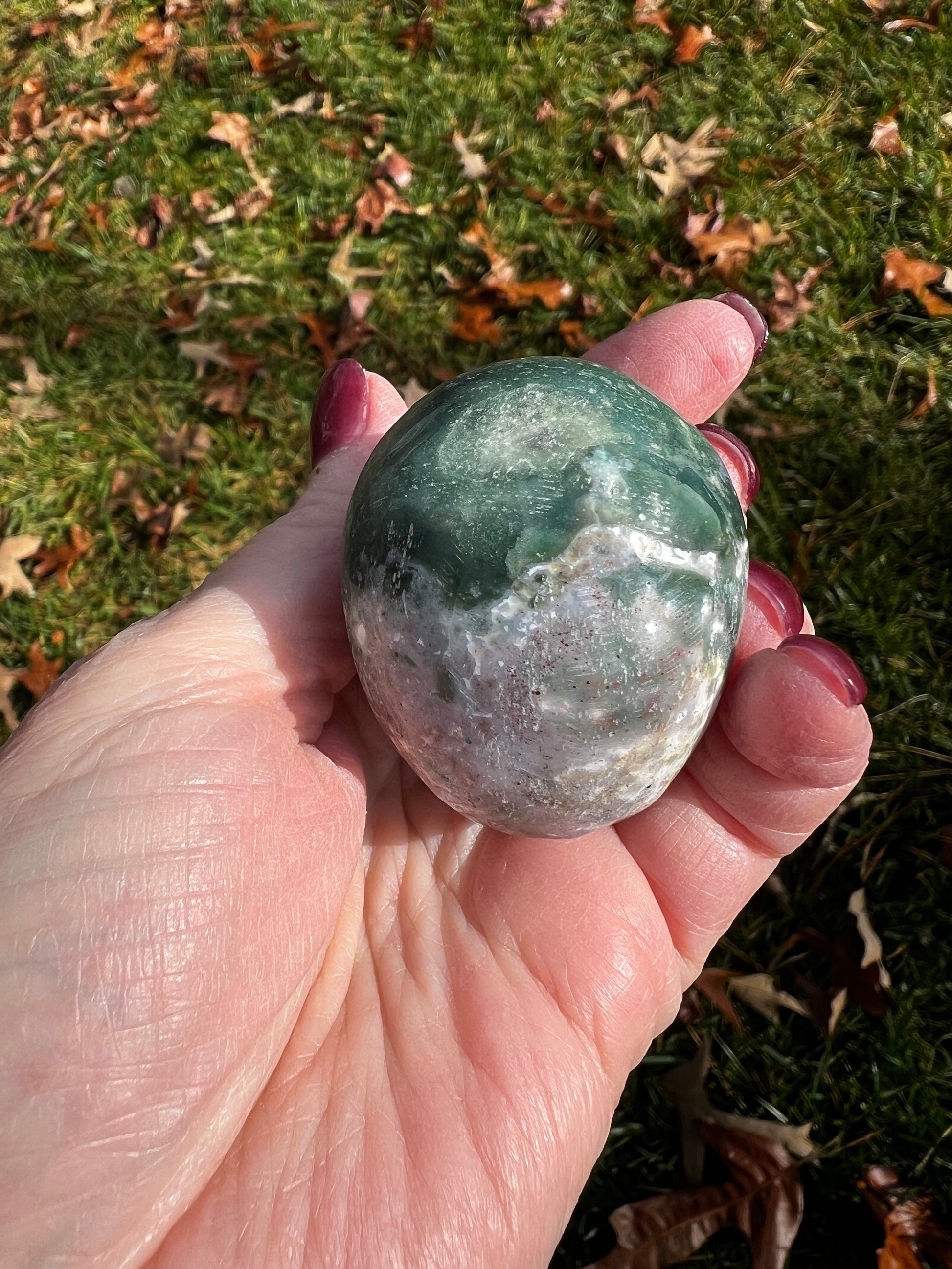 Ocean Jasper Skull, 2”, Beautiful Color, Crystal Skulls, altar, gift, high vibration crystals