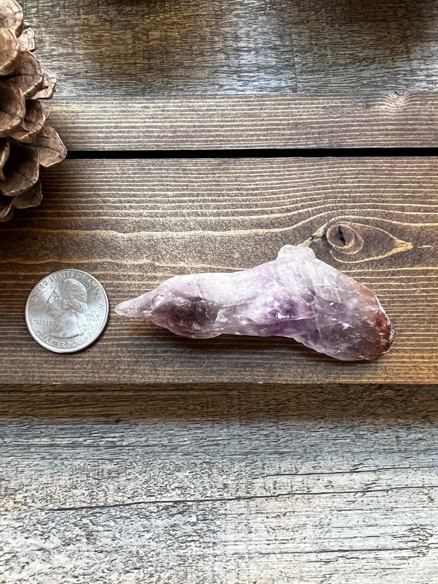 Beautiful Auralite-23 wand, raw and authentic, 3”, new, crystal healing