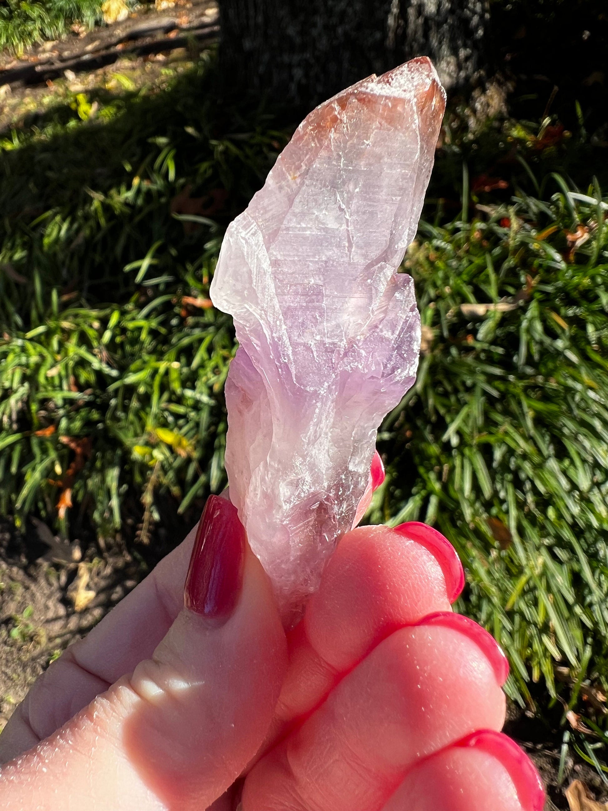 Beautiful Auralite-23 wand, raw and authentic, 3”, new, crystal healing