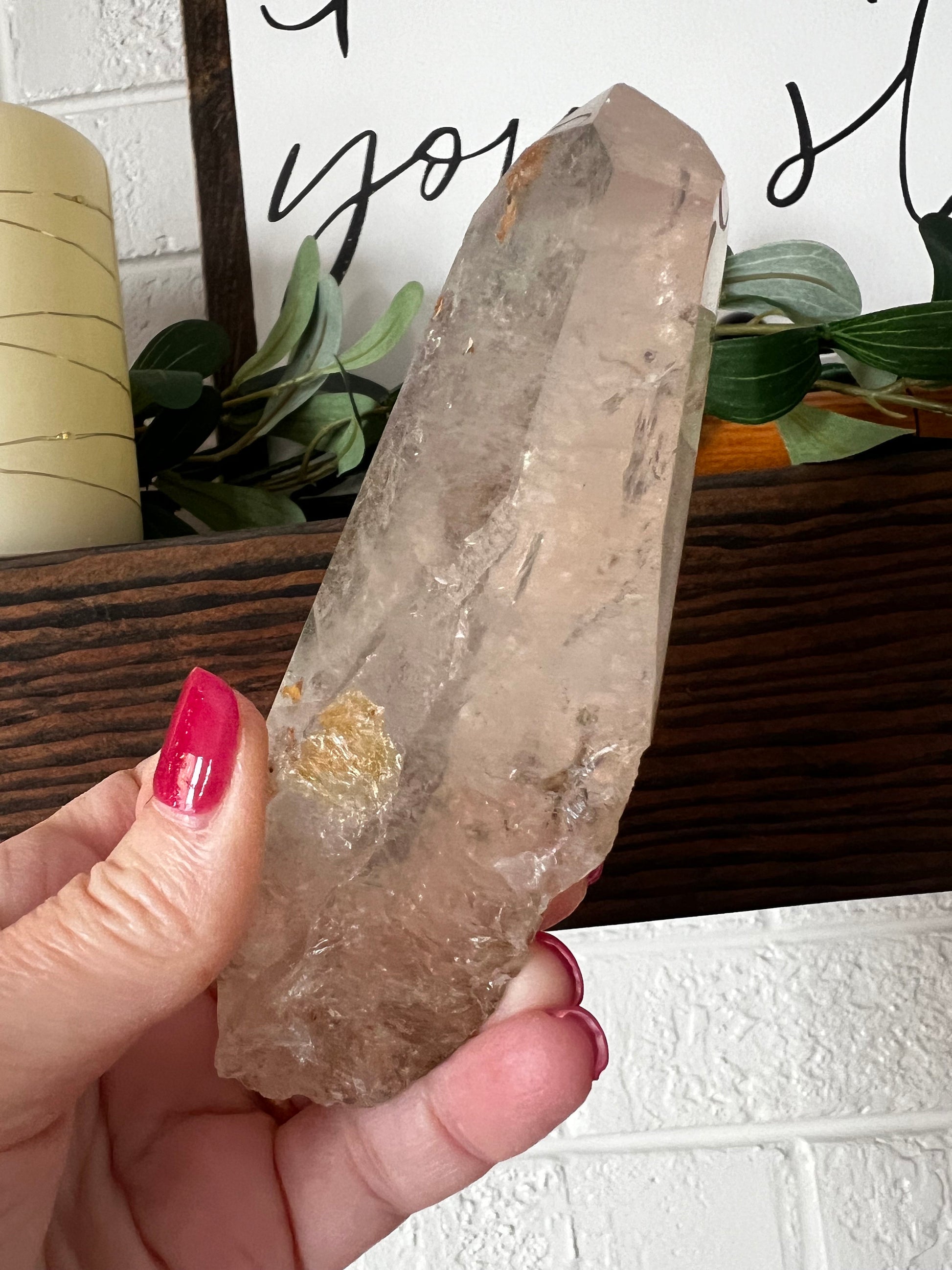 Citrine wand, gifts, high vibration crystals, healing crystal, abundance, New, 5.1”