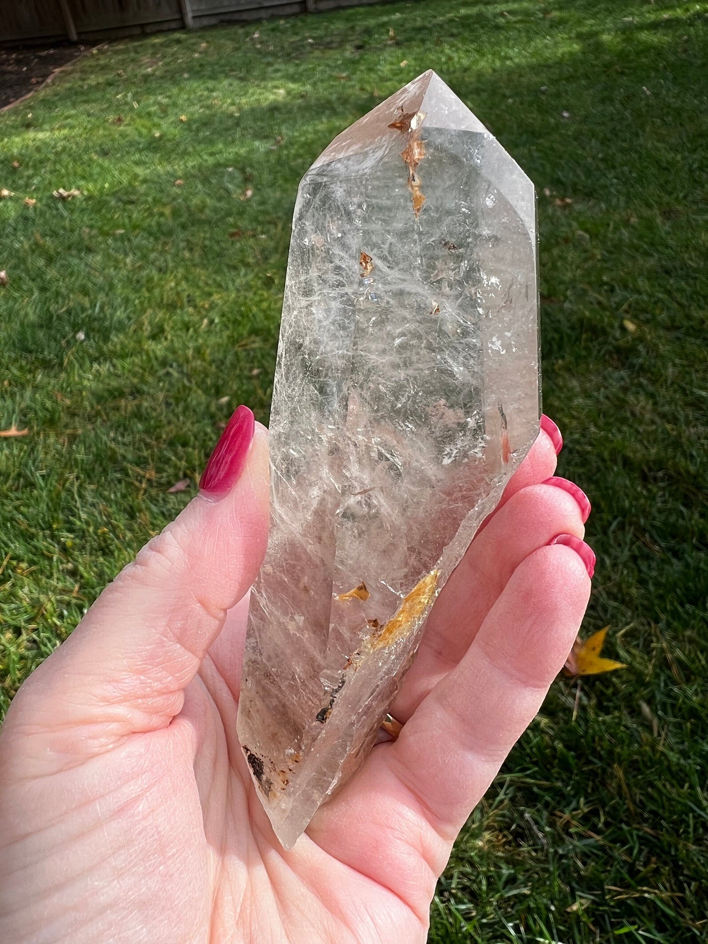 Citrine wand, gifts, high vibration crystals, healing crystal, abundance, New, 5.1”