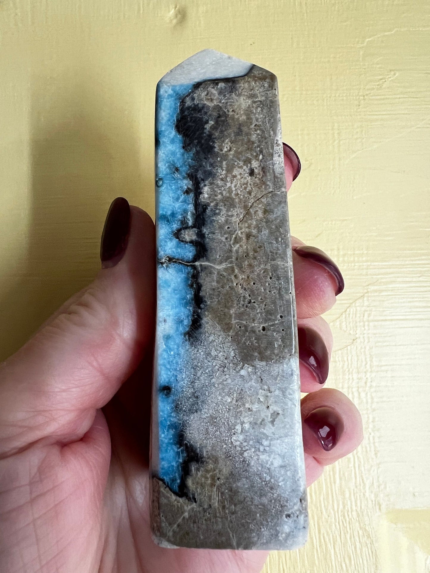 Nakauriite Tower, 3.5”, New, Altar, high vibration crystals, reiki blessed, healing crystals