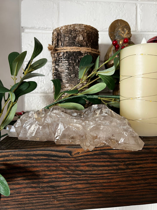 Double Enhydro Elestial Smoky Quartz, Private Collection, high vibration crystals, gift