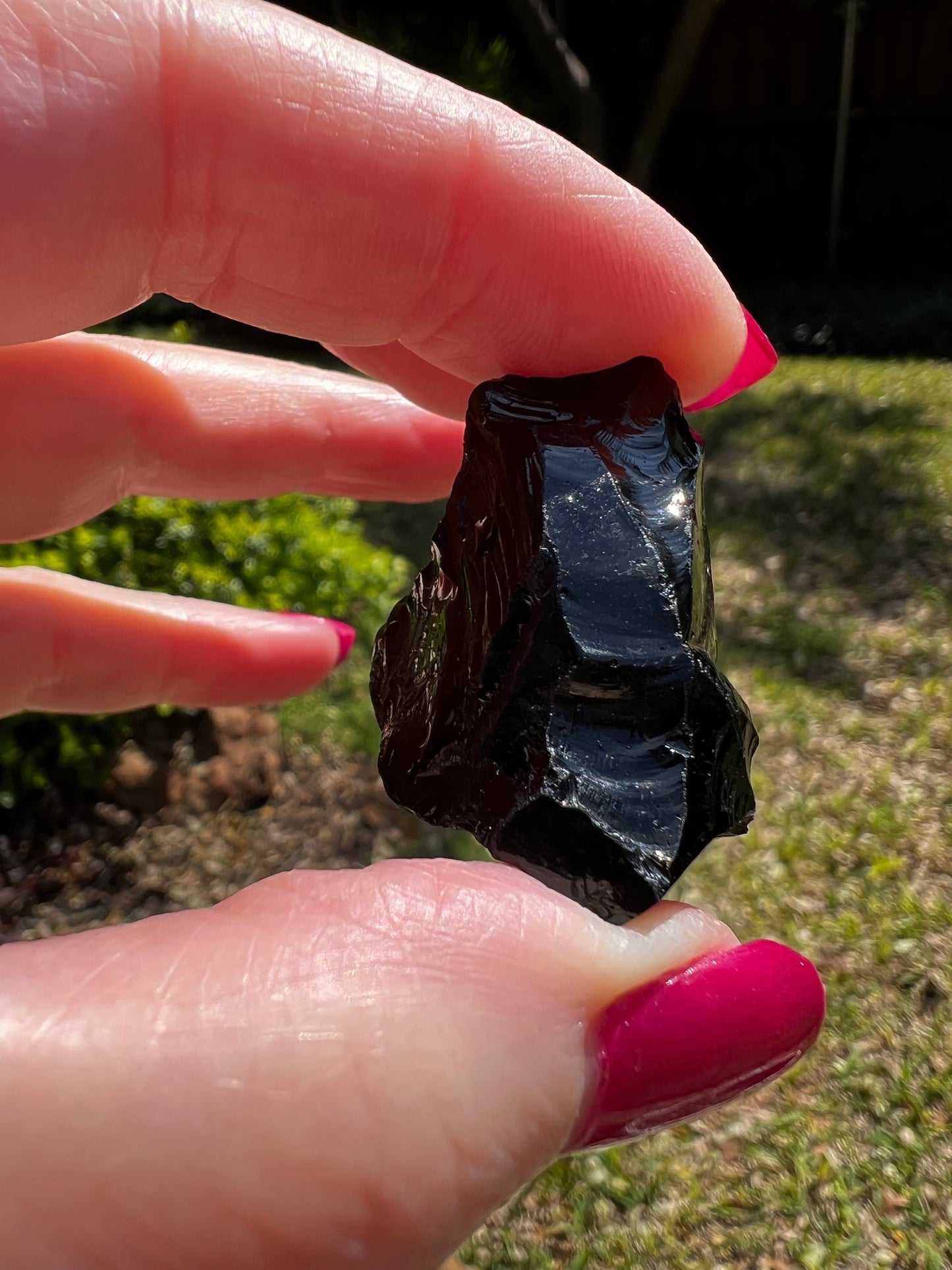 Rare Black Andara Glass, private collection, .5 ounces, crystal healing, high vibration crystals, gifts