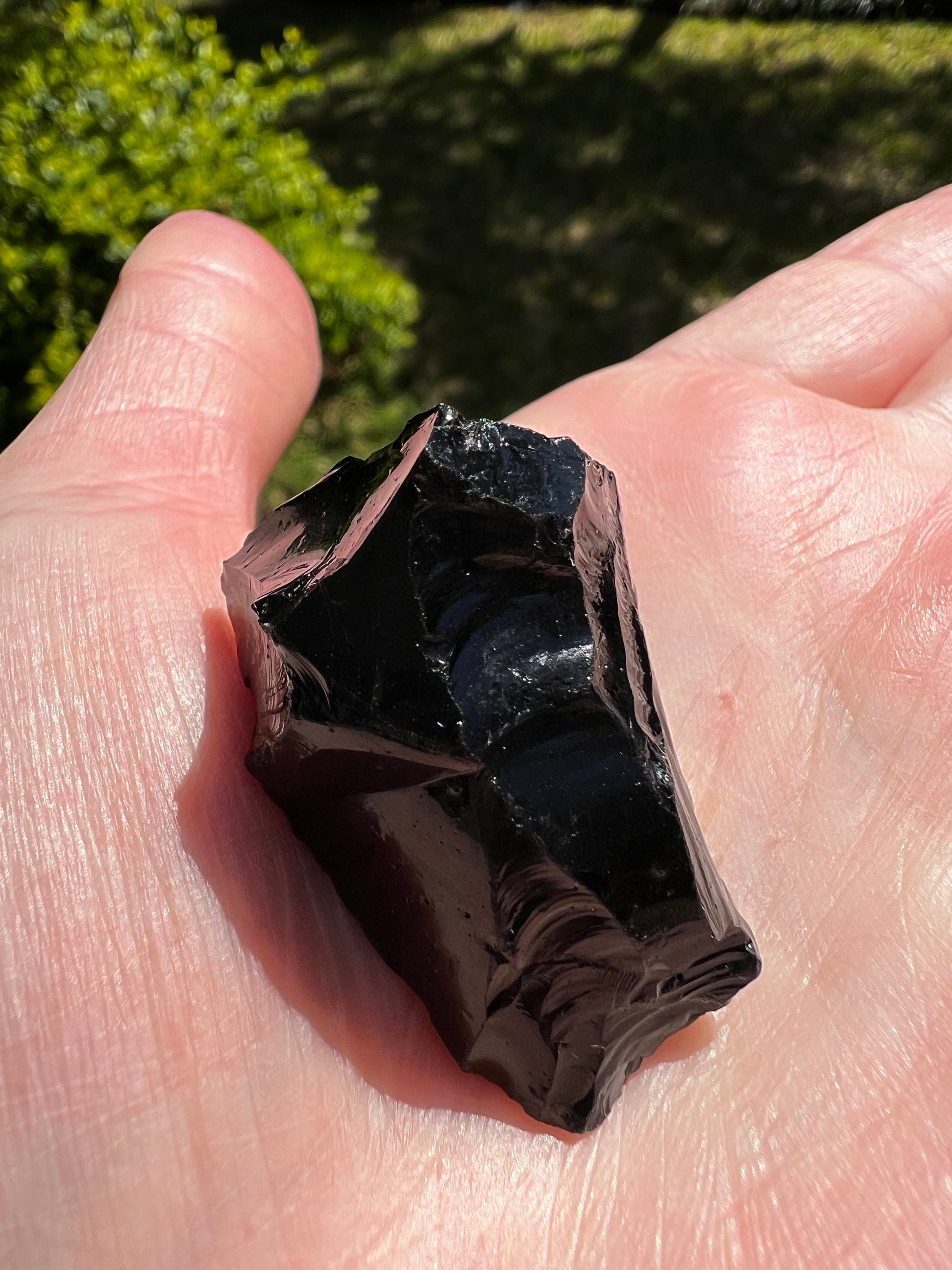 Rare Black Andara Glass, private collection, .5 ounces, crystal healing, high vibration crystals, gifts