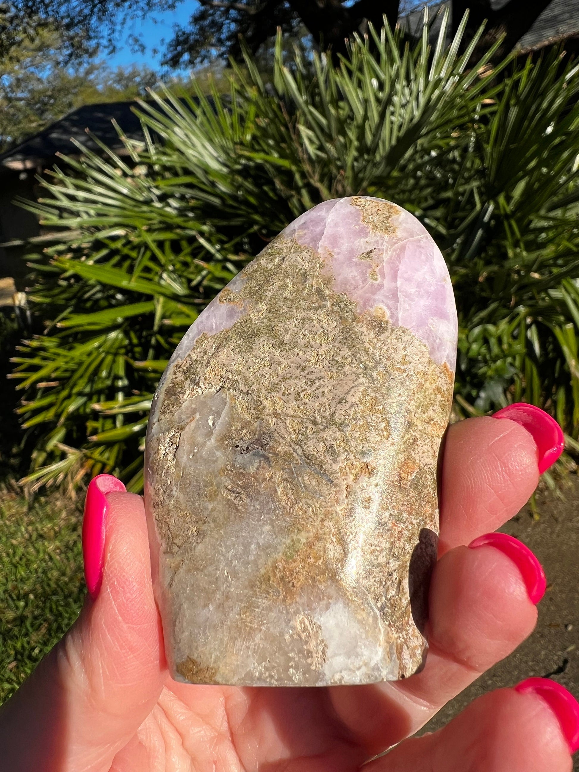 Pink Aragonite Polished Freeform, 3.1”, New, Crystal Healing, Gift, Altar, High Vibration Crystals