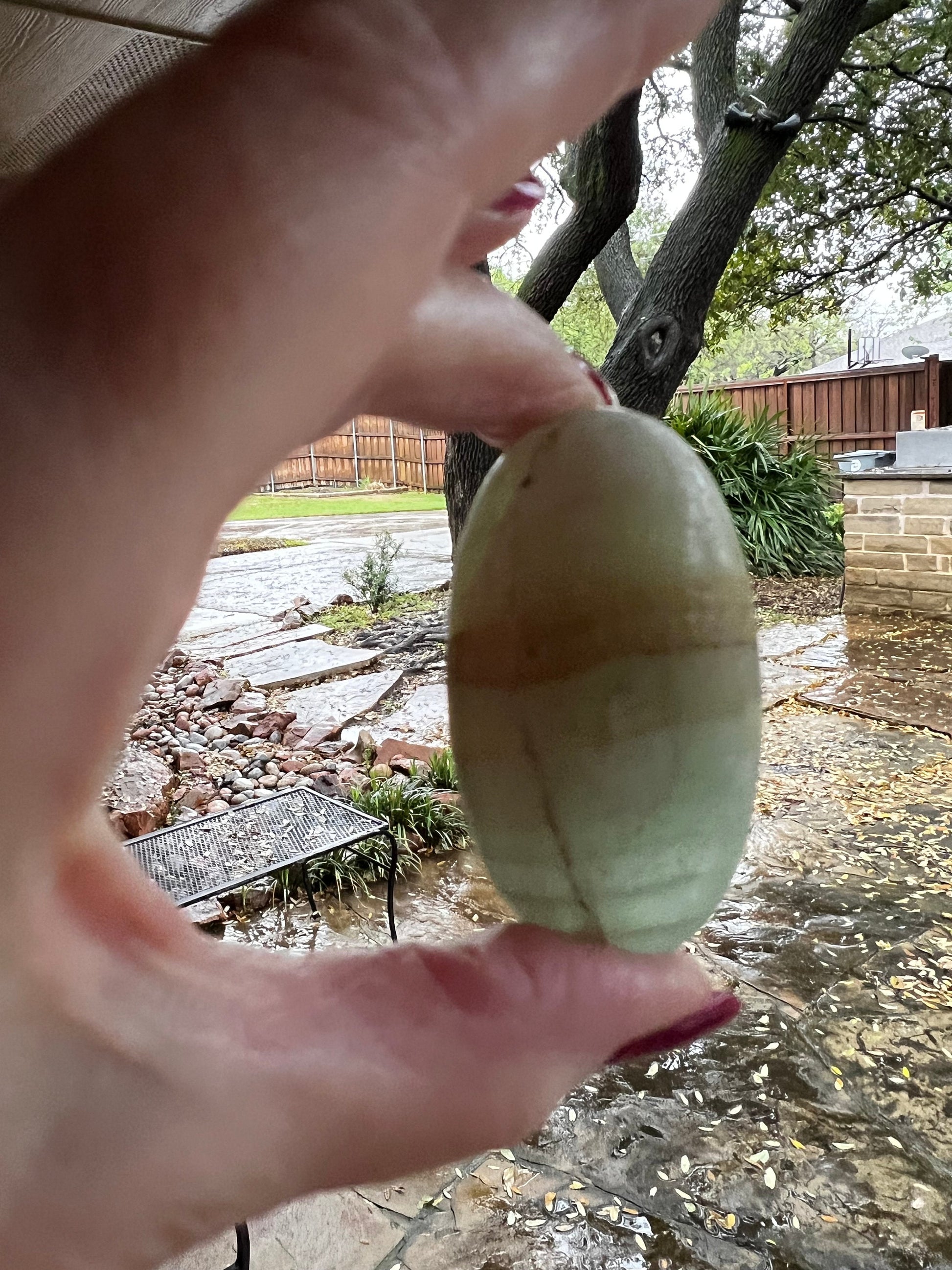 Pistachio Calcite Palm Stone, 2.25”, new in shop, gifts, altar, tarot, crystals healing, high vibration crystals