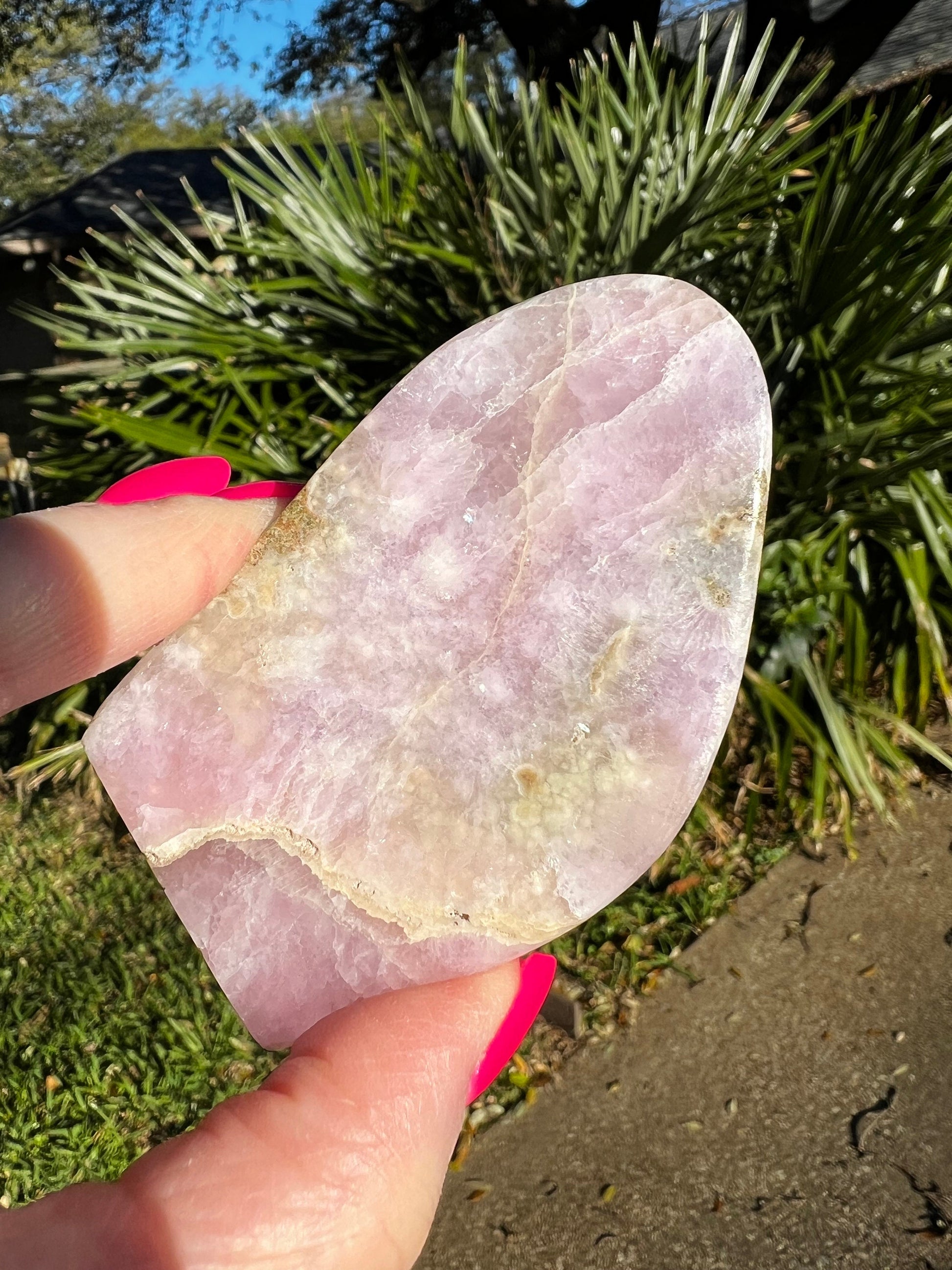 Pink Aragonite Polished Freeform, 3.1”, New, Crystal Healing, Gift, Altar, High Vibration Crystals