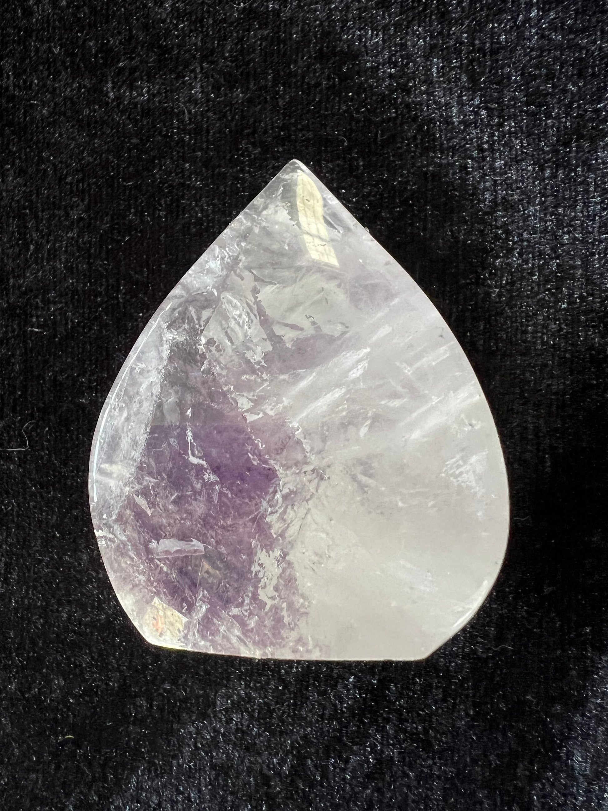 Phantom Amethyst Flame, New, 2.6”, stunning carving, gifts, altar, high vibration crystal, crystals