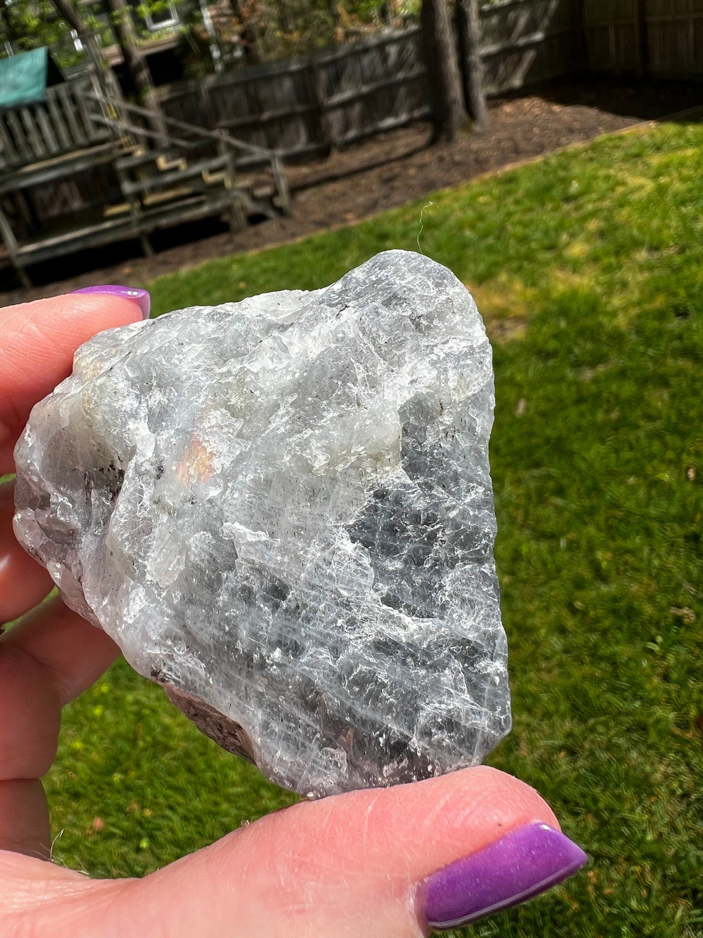 Labradorite Freeform Rough Chunk Specimen, gorgeous rainbow orange-fire flash, New, Gift