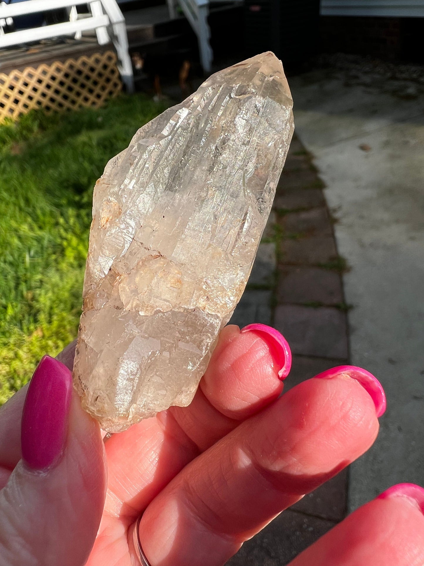 Cathedral Quartz Wand, clusters of points, magickal statement piece, altar, 2.75”, high vibration crystals