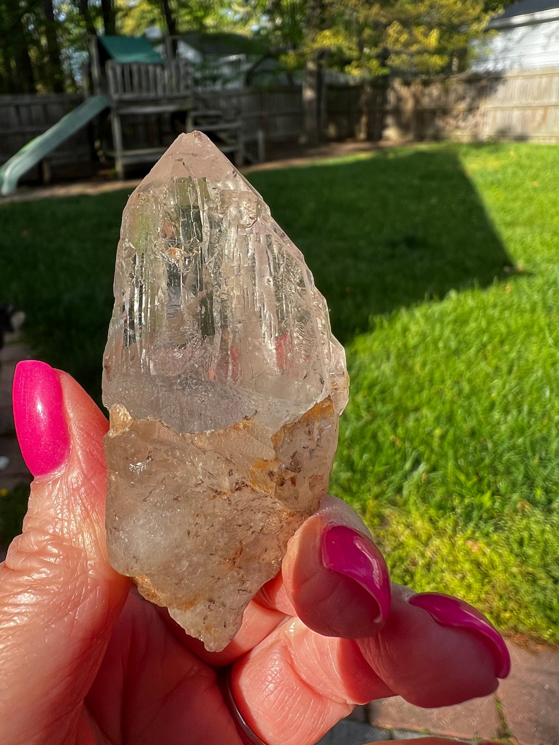 Cathedral Quartz Wand, clusters of points, magickal statement piece, altar, 2.75”, high vibration crystals