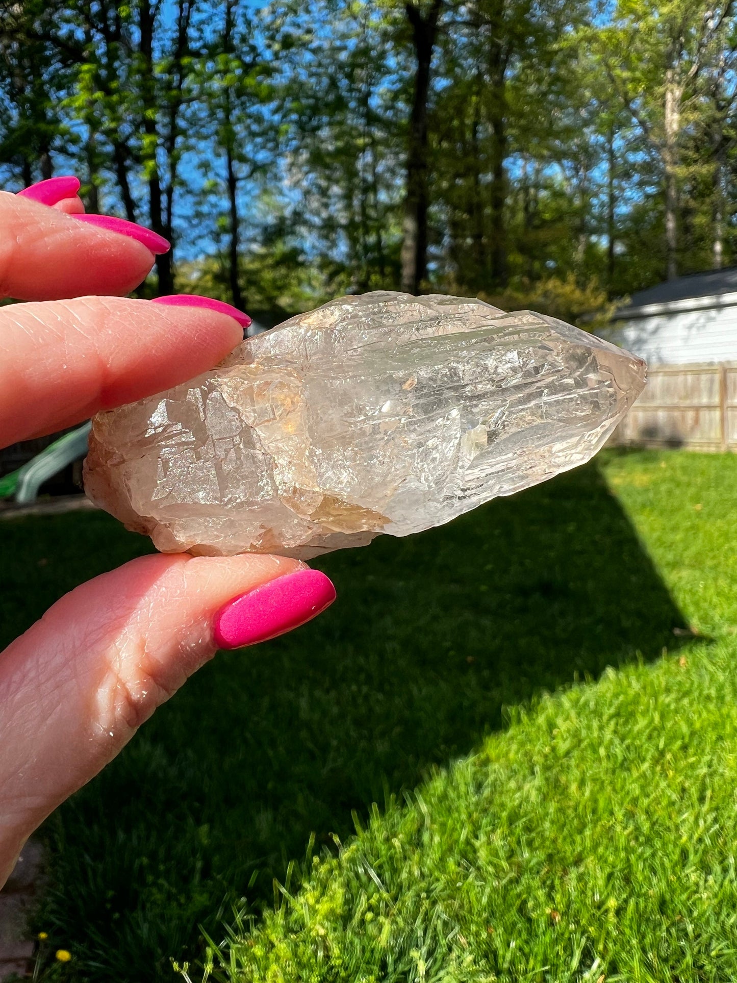 Cathedral Quartz Wand, clusters of points, magickal statement piece, altar, 2.75”, high vibration crystals