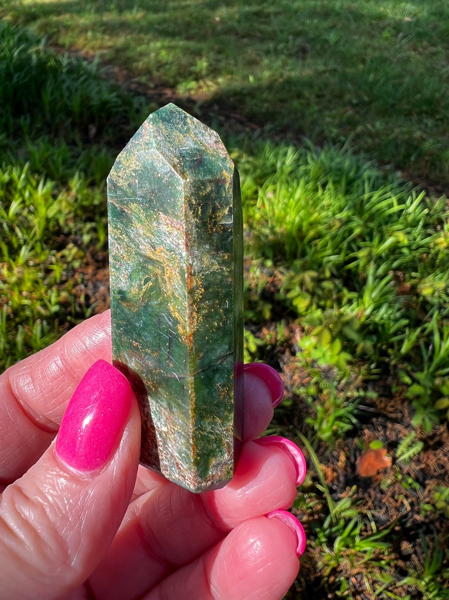 Jade Tower, beautiful and authentic Brazil jade, perfectly polished, gift, crystal healing, 2.4”, gifts, high vibration crystals