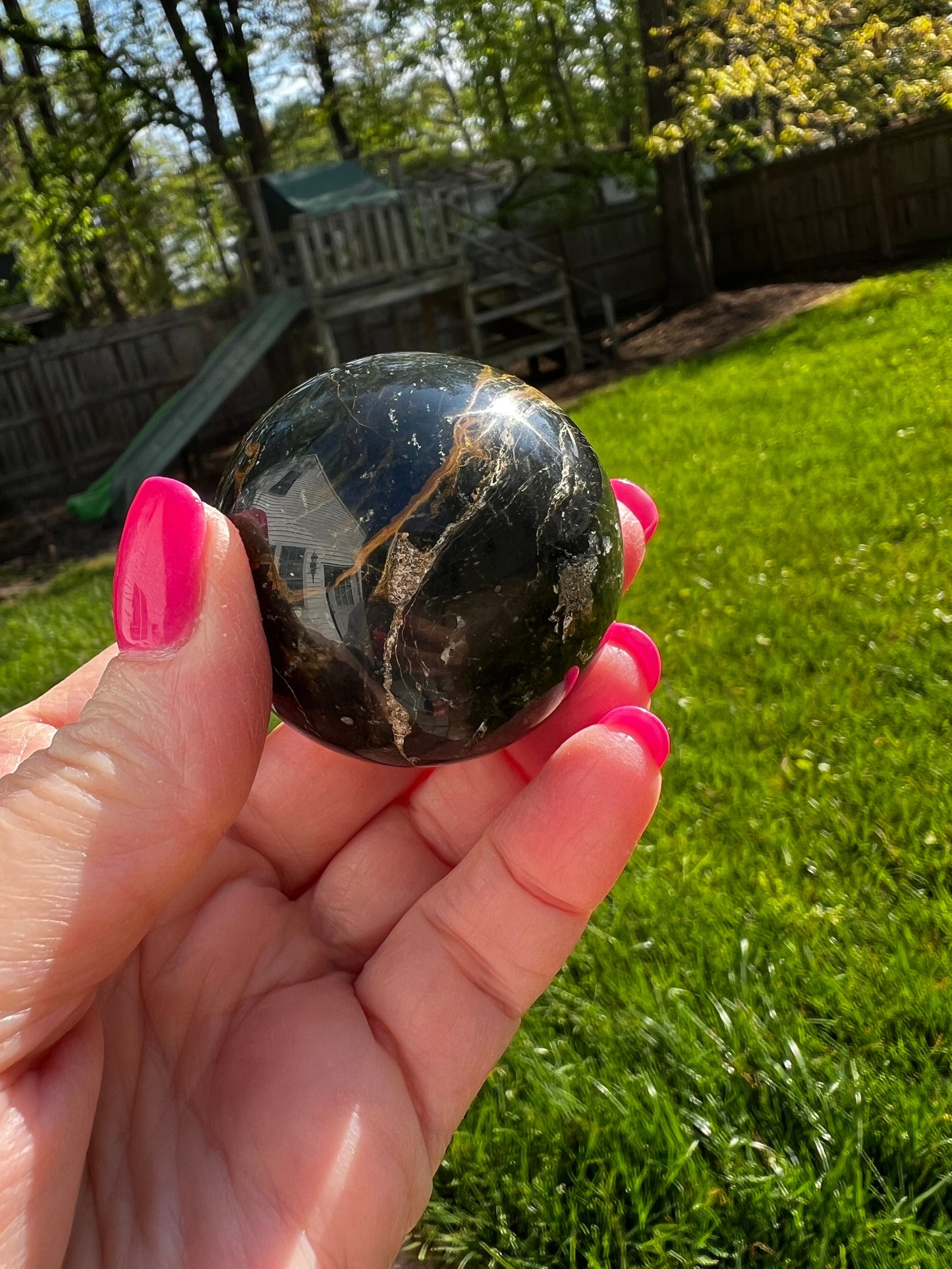 Pietersite Sphere, New, altar, gift, crystal healing, high vibration crystals, 5.5”