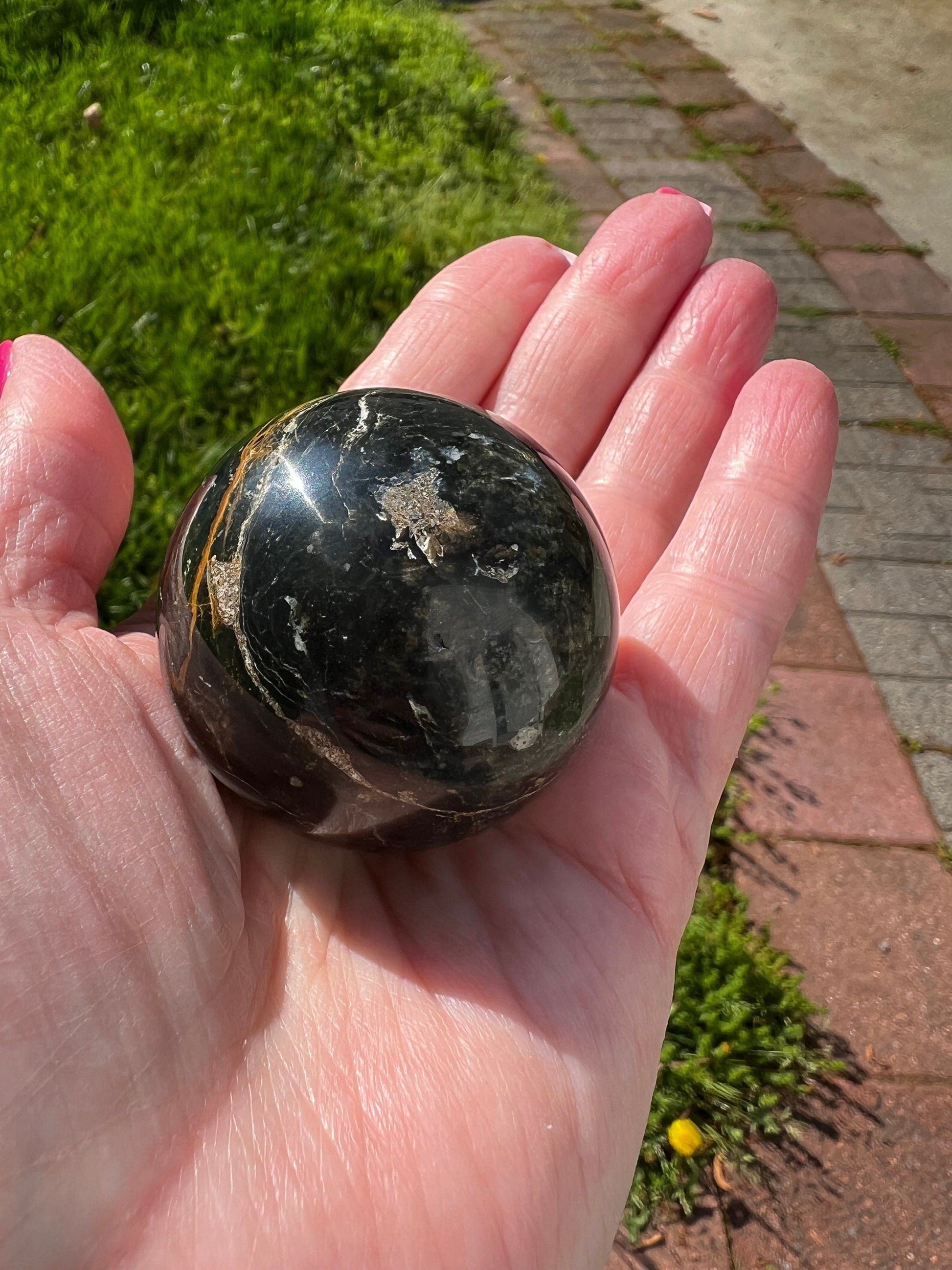 Pietersite Sphere, New, altar, gift, crystal healing, high vibration crystals, 5.5”