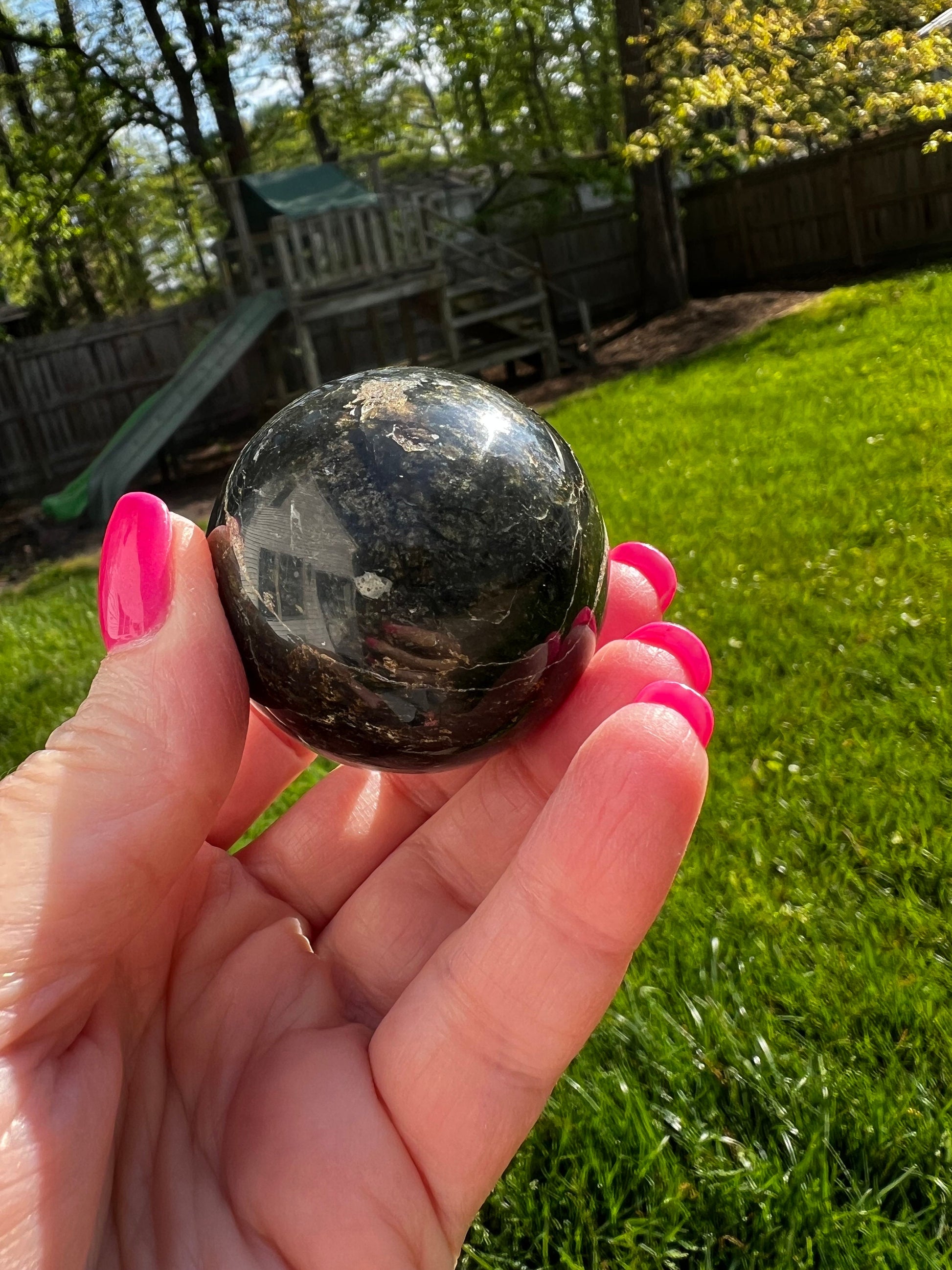 Pietersite Sphere, New, altar, gift, crystal healing, high vibration crystals, 5.5”