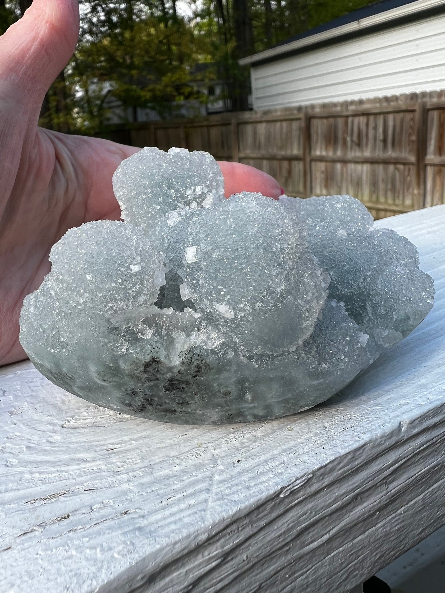 Crystalline Chalcedony Stalactite, Exquisite, New, crystal healing, high vibration crystals, 4.5”