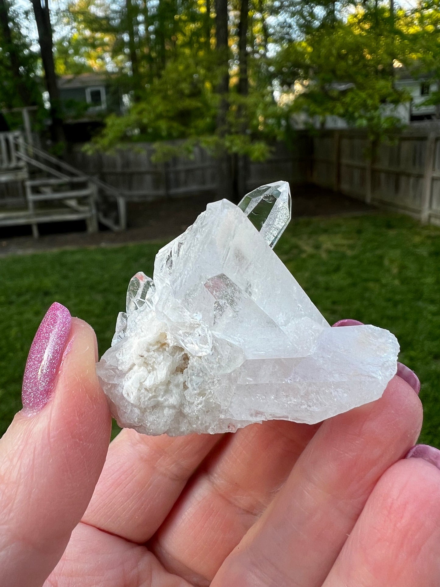 Lemurian Quartz Fairy bed, new, high frequency crystals, beautiful, gifts, altar, 2”